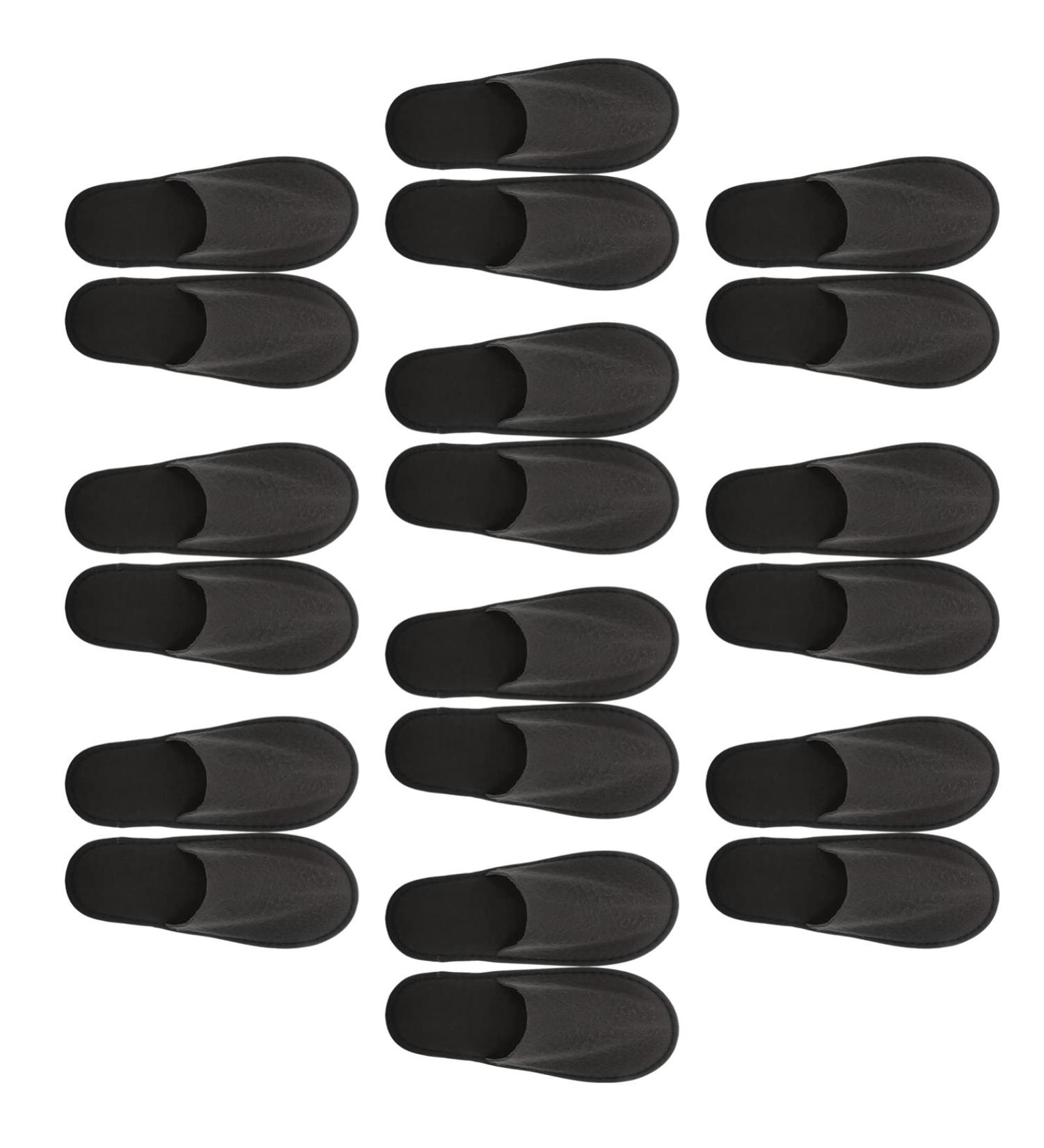 Milist Disposable House Shoes - Travel Cotton Slip-Ons Washable & Foldable Spa Footwear for Guests Hotels & Offices - Light Gray (20 Pieces) - Buy Online on GoSupps.com