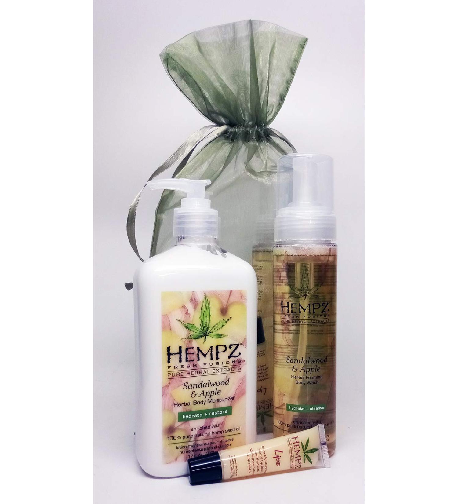Hempz SANDALWOOD Bath & Body Gift Set - 3 pc.