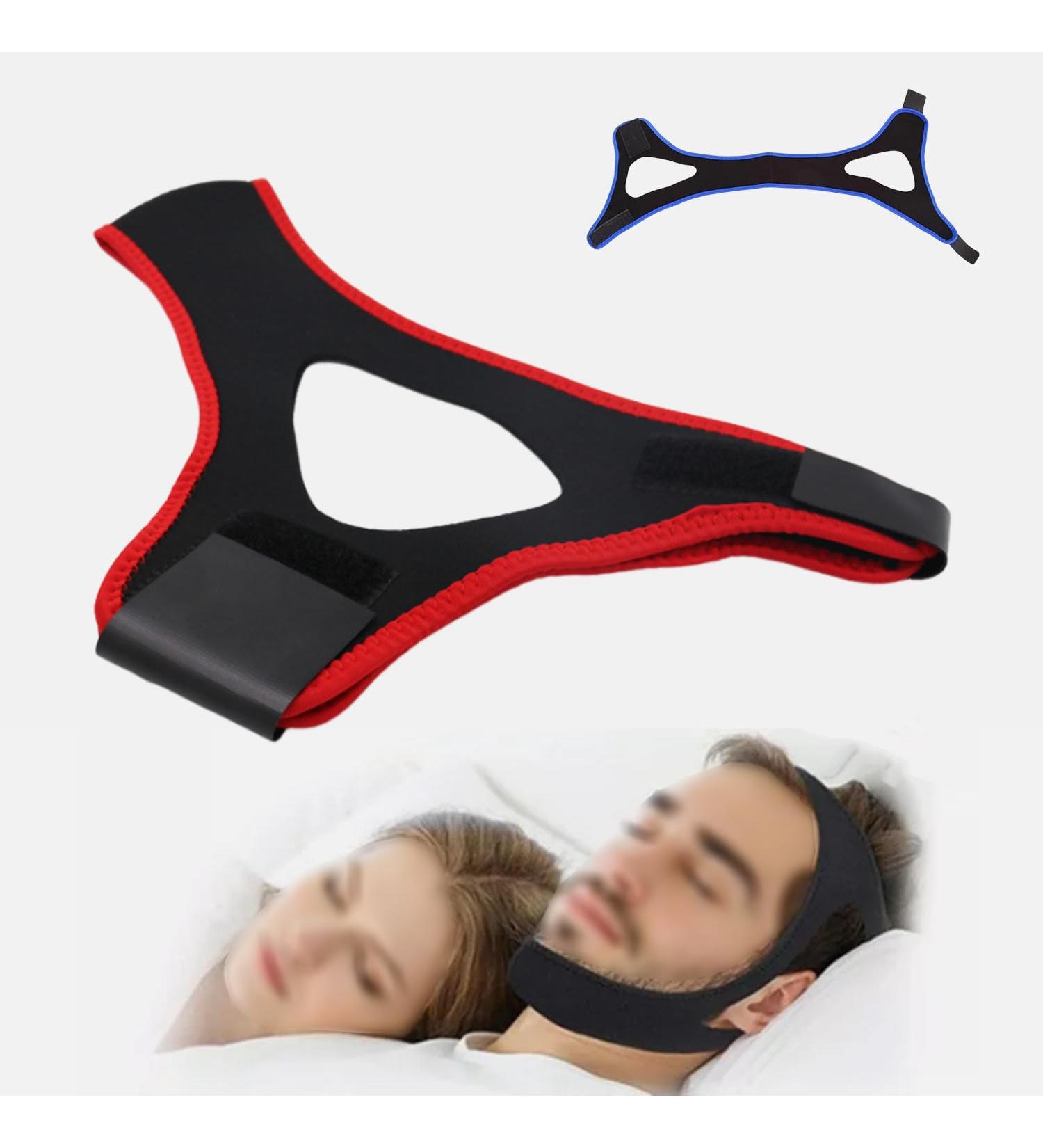 Veralabs Airflow Jaw Strap Airflow Jaw Strap Veralabs Chin Straps to Keep Mouth Closed Adjustable Chin Strap for Men and Women (Red) - Buy Online on GoSupps.com