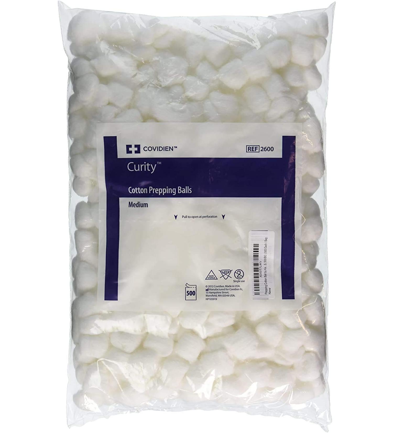 Perfect Stix Cotton Balls M-500ct - Pack of 500 Medium Cotton Balls - Buy Online on GoSupps.com