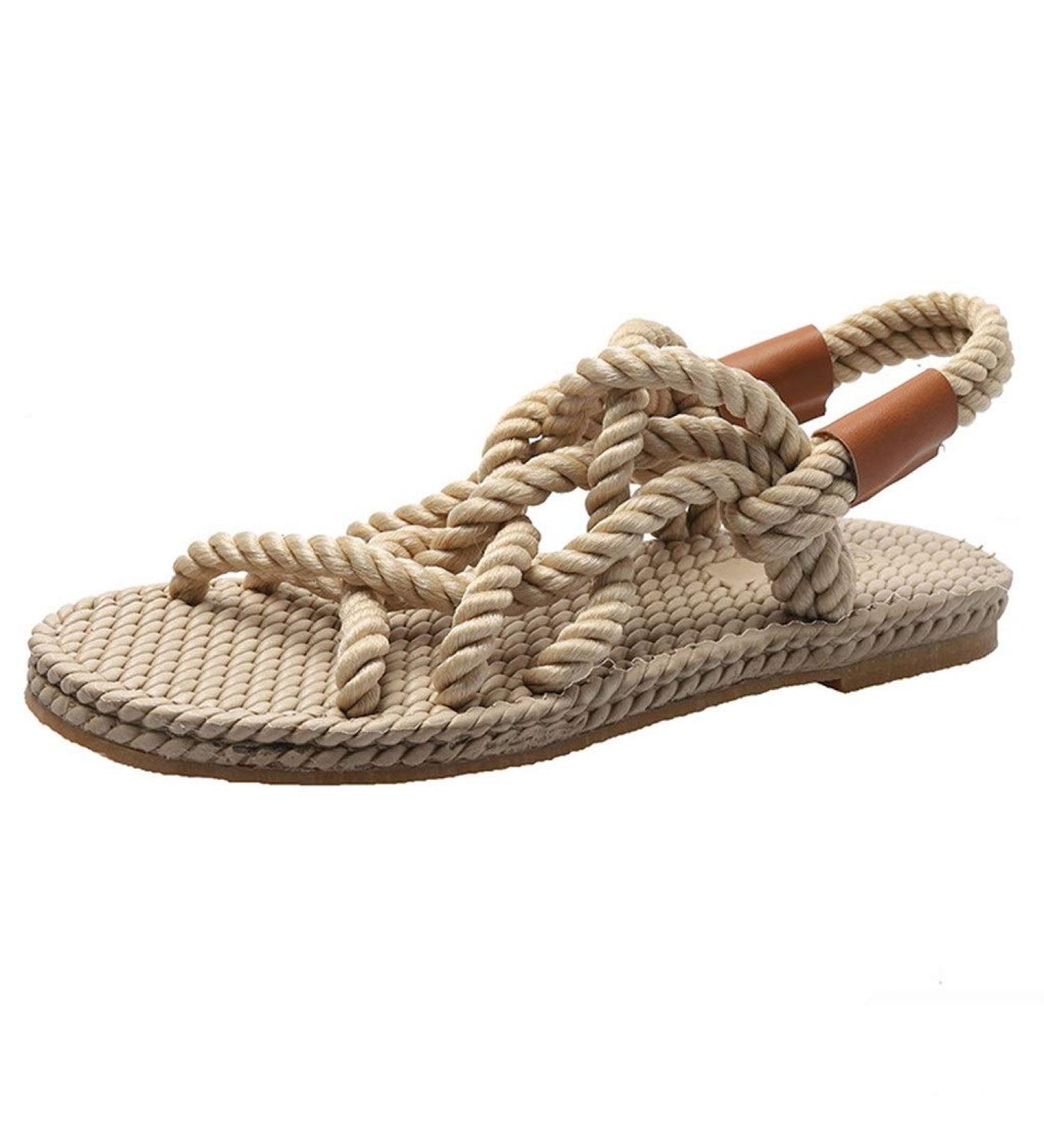 Creev Women's Braided Sandals - Casual Summer Fashion Shoes (Color B Size 39) - Stylish & Comfortable Footwear - Buy Online on GoSupps.com