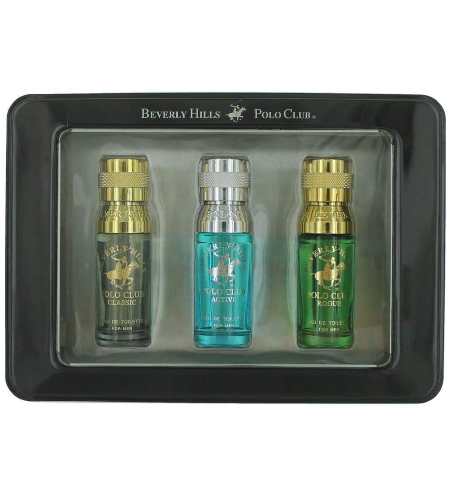 Beverly Hills Polo Club 3 Piece Variety Set For Men Black