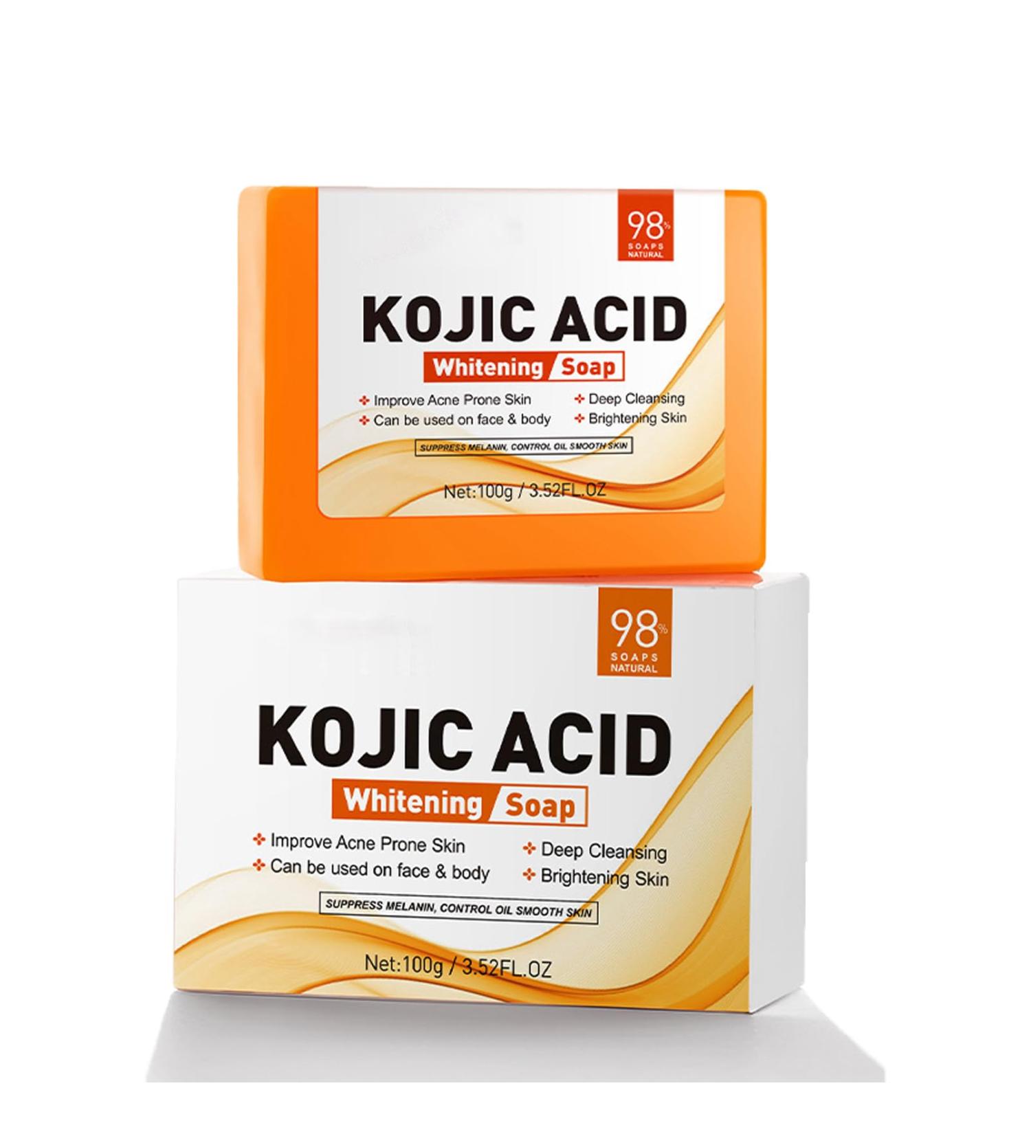 Skin Brightening Soap - Kojic Acid Soap for Dark Spots - Face Cleanser Soap - Dark Spot Remover Soap Bar - Clean Skin Oil Antioxidant Moisture - Skincare Beauty Product for All Type Skin - Buy Online on GoSupps.com