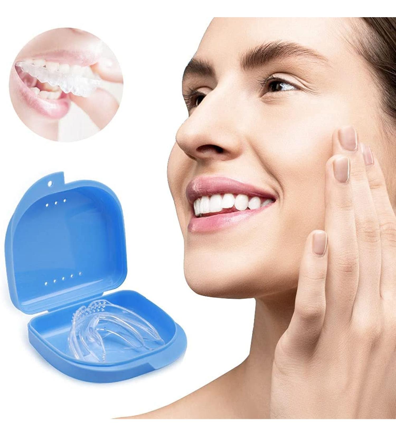 Portable Blue Denture Retainer Box Dental Tray Container for Mouth Guard, Braces - Self-Cultivation Part Dental Splint - Buy Online on GoSupps.com