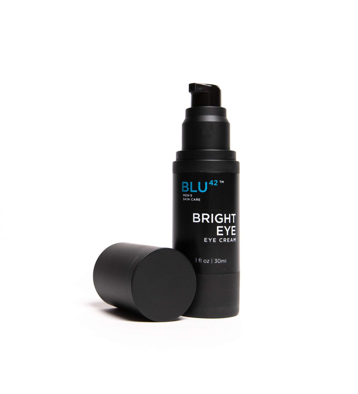 BLU42 Bright Eye Under Eye Cream for Men - Anti-Aging Organic Balm to Reduce Wrinkles, Dark Circles, and Bags | 1 FL OZ 30ml - Buy Online on GoSupps.com