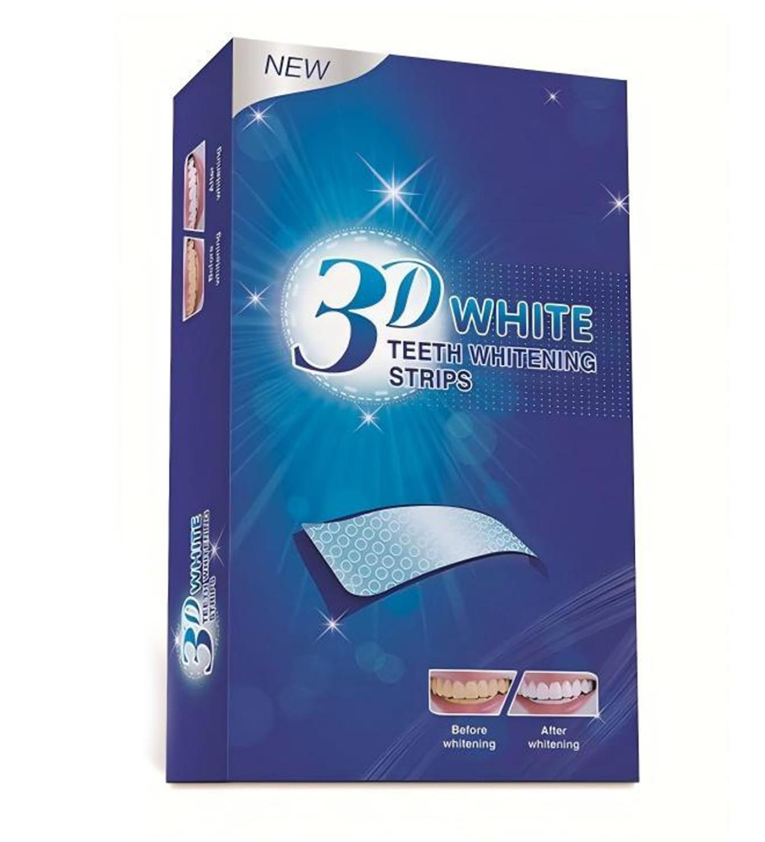 at-Home Teeth Whitening Kit 5 Pairs of Strips Removes Surface Stains Safe for Sensitive Teeth Visible Results