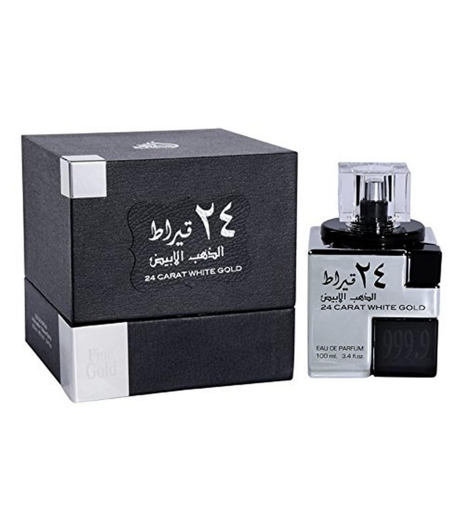 Lattafa Perfumes 24 Carat White Gold for Unisex Eau de Parfum Spray 3.4 Ounce 3.4 Fl Oz (Pack of 1)