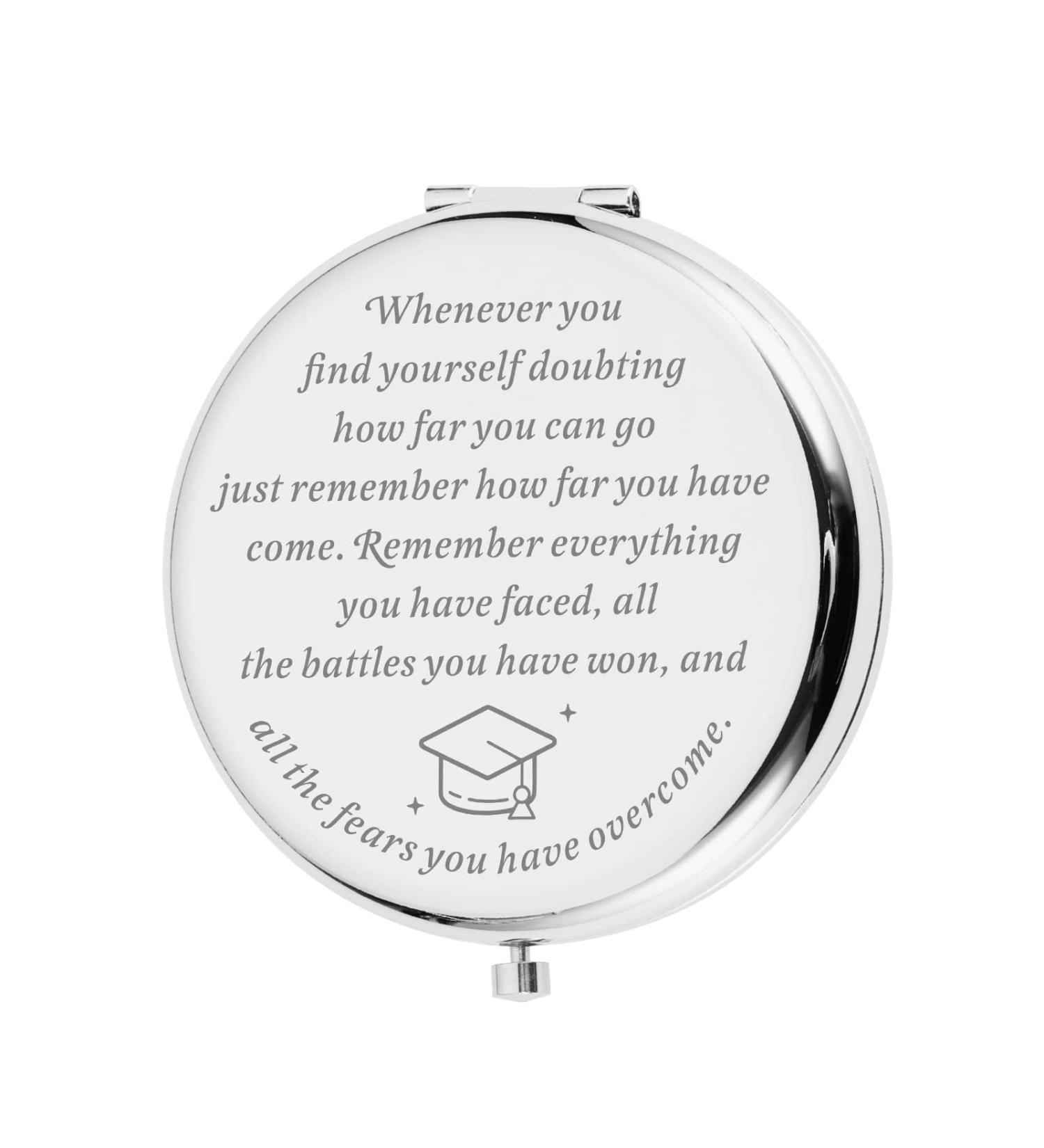 2023 Graduation Compact Mirror - Inspirational Gift for Her, Him, Senior High School, College Grad, Nurse, Master, Ph.D. - Perfect for Teen Boys, Girls, Women, Men, Sons, Daughters - Buy Online on GoSupps.com