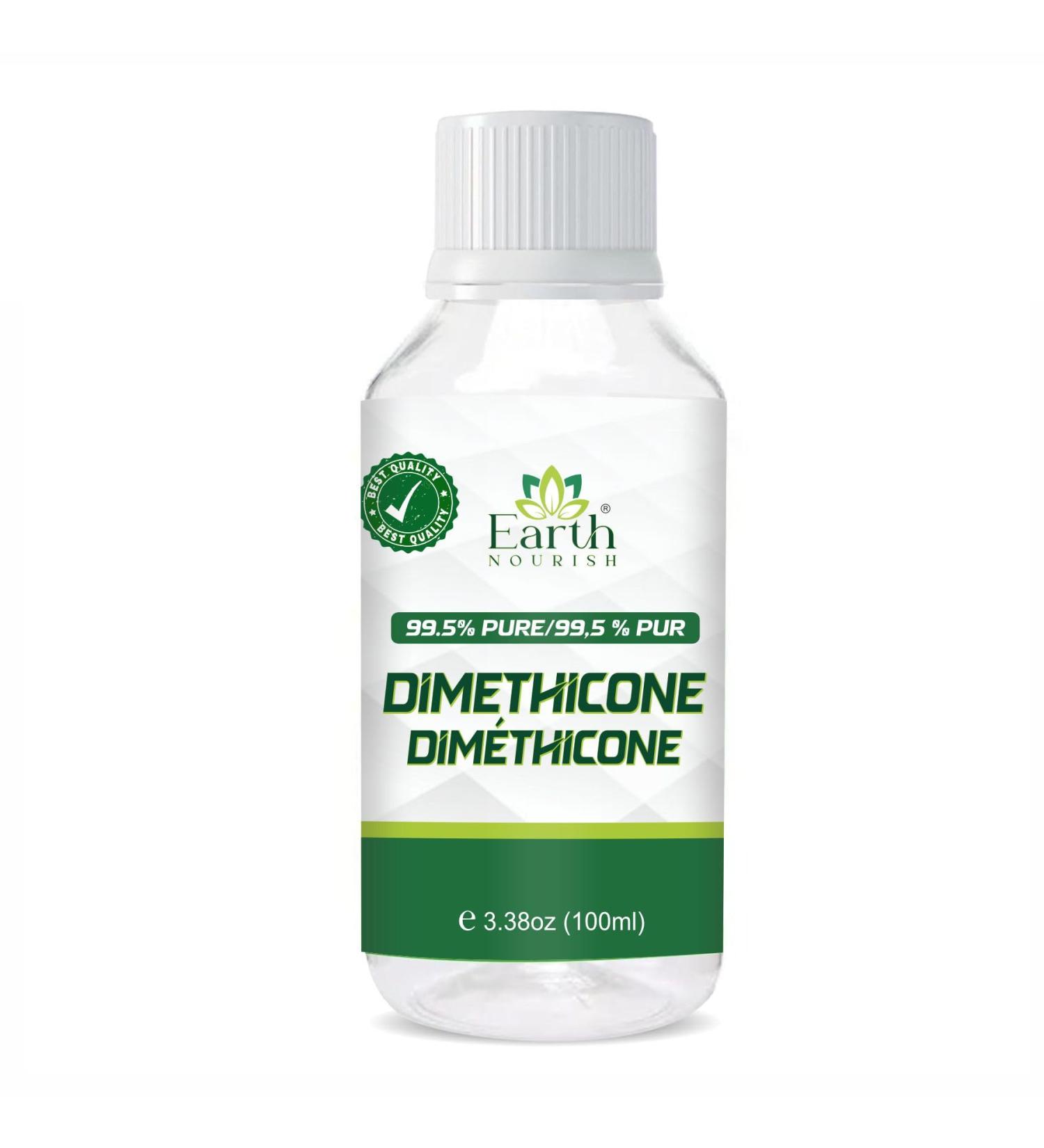 Earth Nourish Dimethicone 3.38 Fl Oz / 100ml Cosmetic Grade | Silicone-Based Emollient for DIY Skincare Haircare & Personal Care - Buy Online on GoSupps.com