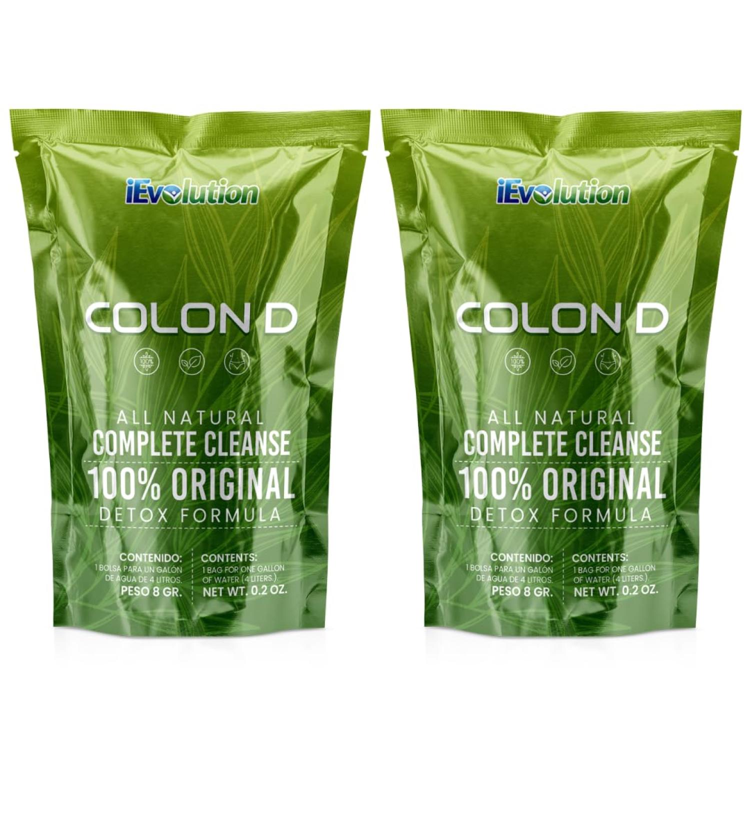 iEvolution Colon D Detox Tea - Organic Healthy Cleansing Formula | Caffeine Free, Natural Colon Cleanse & Body Detox with 5 Blended Herbs - Buy Online on GoSupps.com