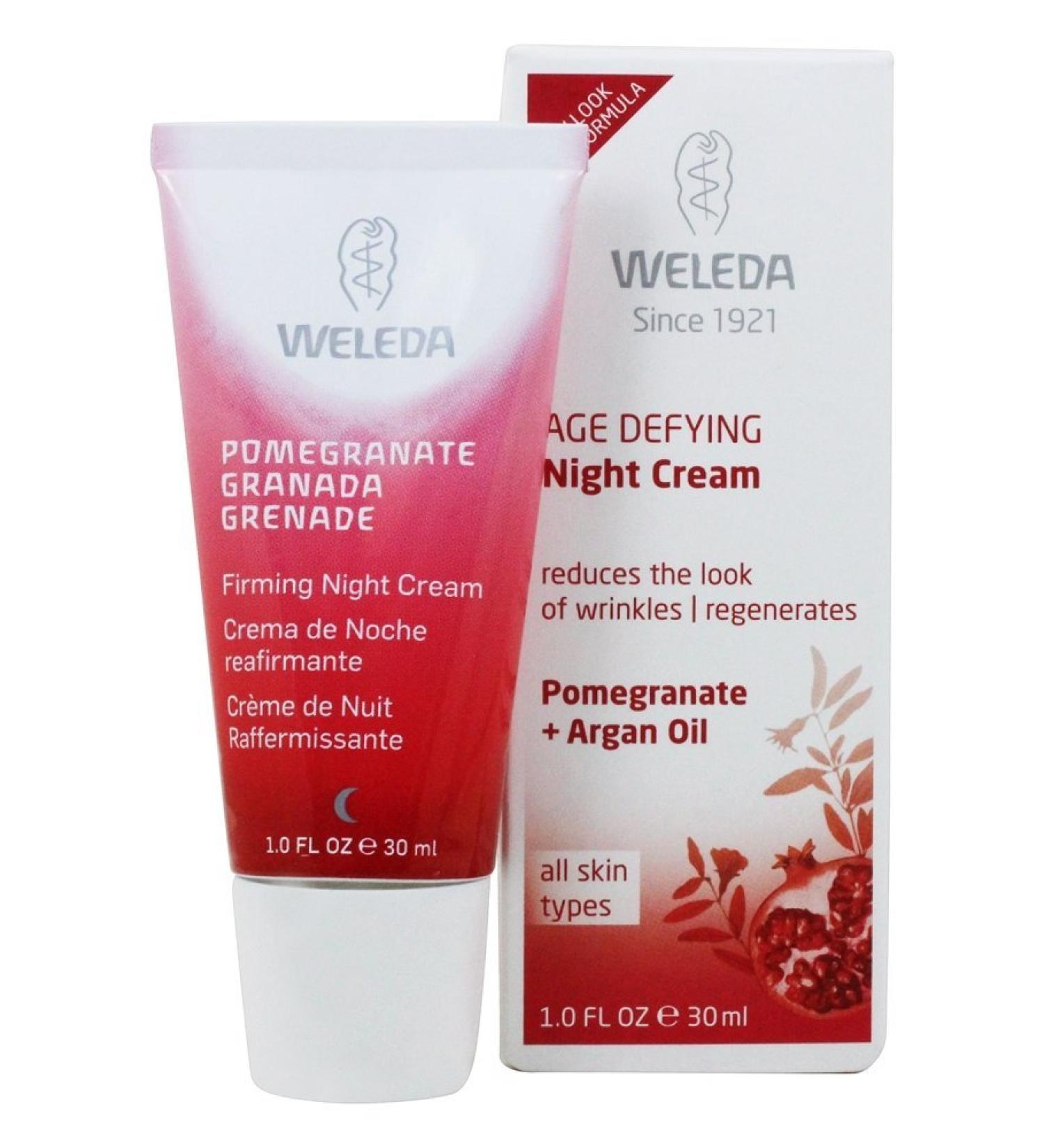 Weleda Awakening Night Cream with Pomegranate Extract - Hydrating Anti-Aging Formula (1.0 fl oz) - Buy Online on GoSupps.com