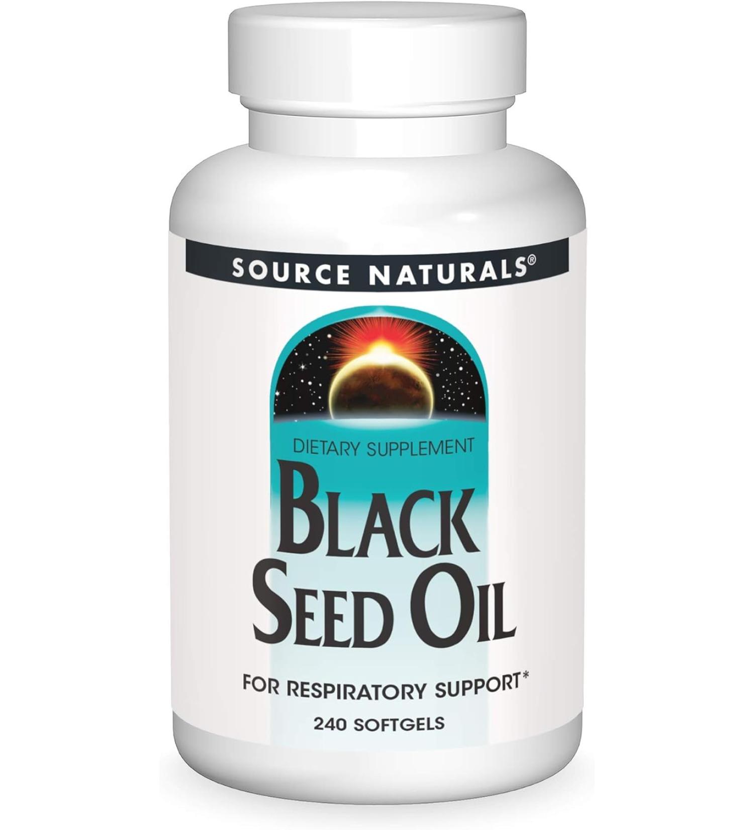 Source Naturals Black Seed Oil - 240 Softgels - Buy Online on GoSupps.com