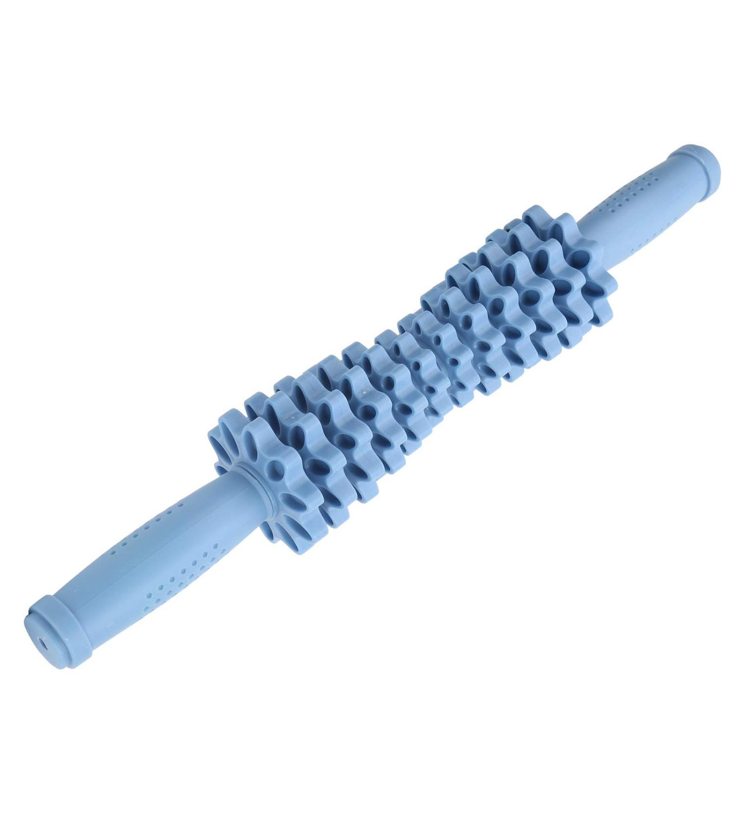 Blue Massage Roller Stick - Deep Tissue Muscle Relief Device for Sore Muscles | Ideal for Gym & Home Exercise - Buy Online on GoSupps.com