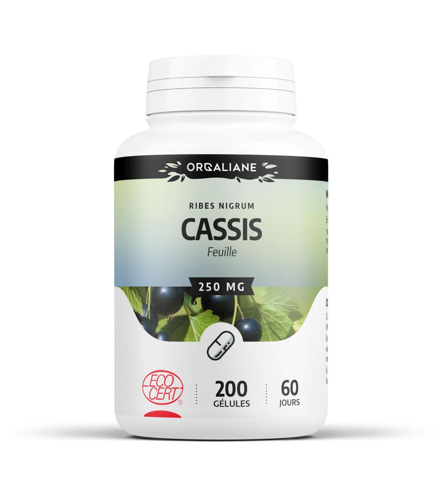 Organic blackcurrant leaf 200 capsules - Buy Online on GoSupps.com