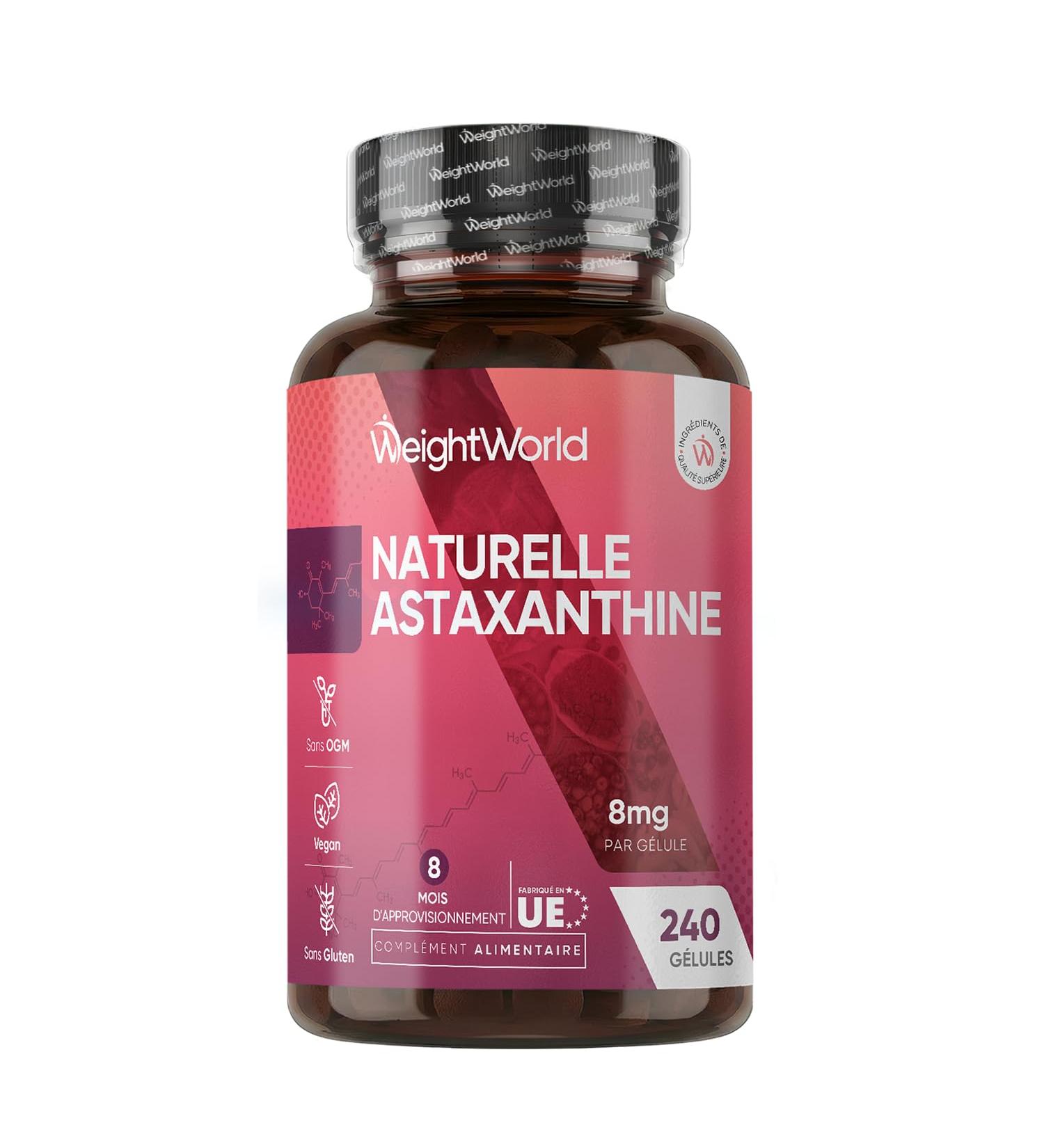 WeightWorld Astaxanthine 8 mg 240 g lules - Buy Online on GoSupps.com