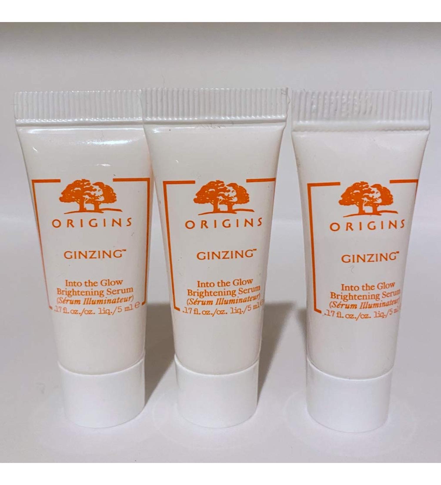 Lot of 3 Origins Ginzing into the Glow Brightening Serum mini 0.17 oz. 5ml Total 15ml