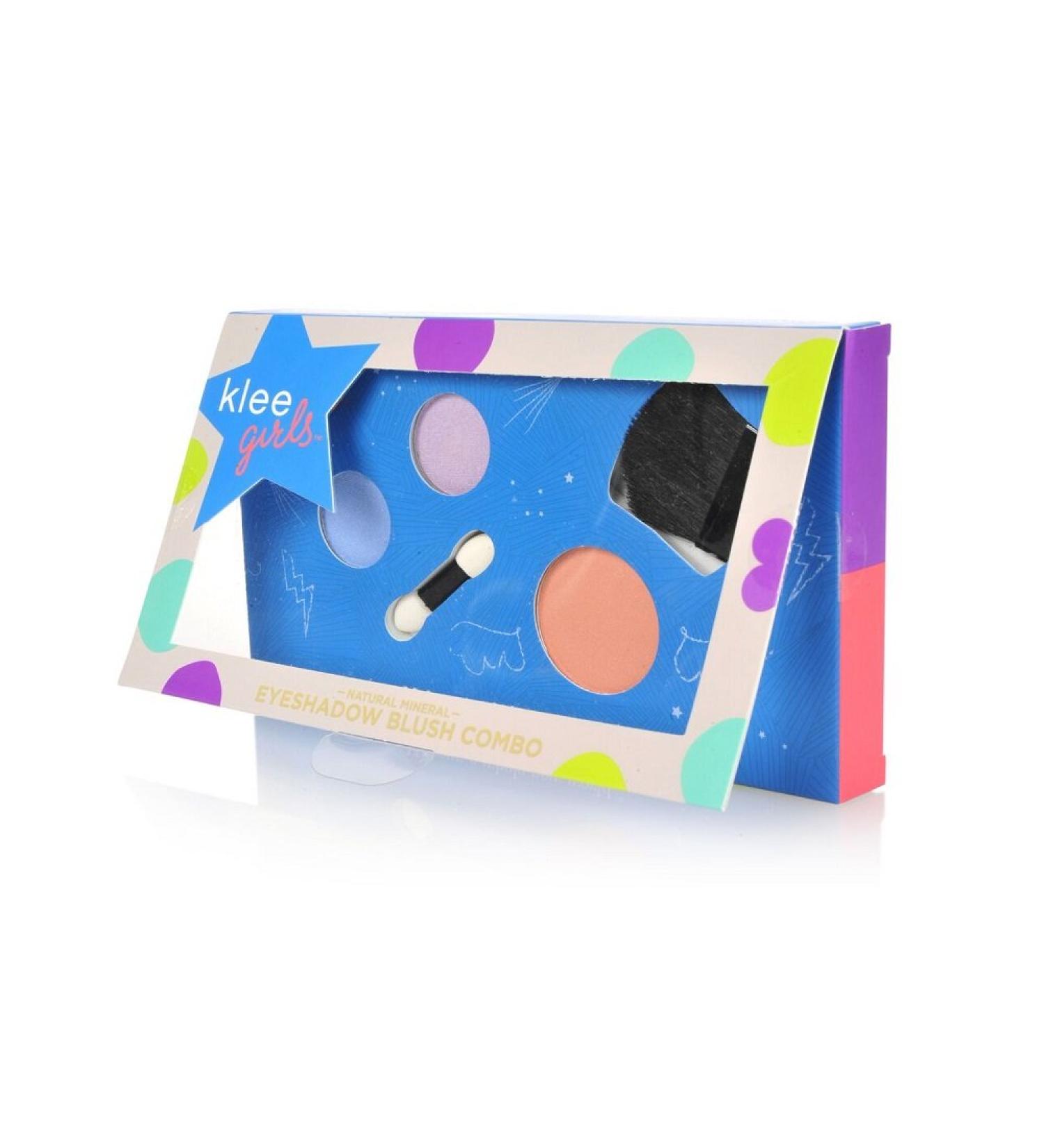 Luna Star Naturals Klee Girls Makeup Combo, Central Park Rock Periwinkle/Lavender Shadow/Coral Blush, 3 Ounce