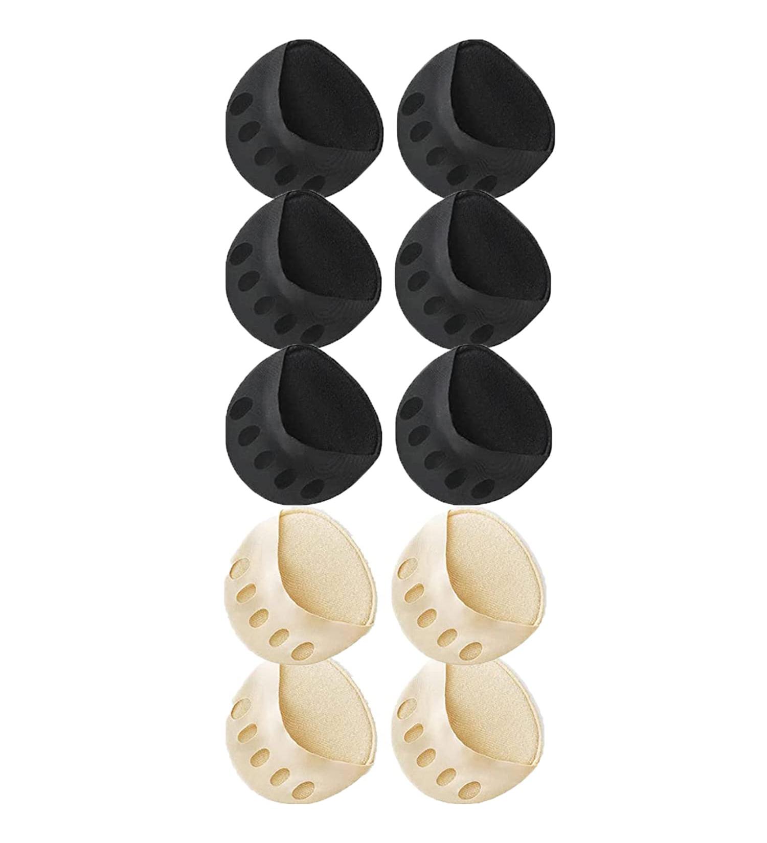 Soleful Solutions High Heel Pads - Non-Slip Forefoot Pads for Comfortable Corrective Toe Socks - 5 Pairs of Thin Honeycomb Fabric Foot Pads - Buy Online on GoSupps.com