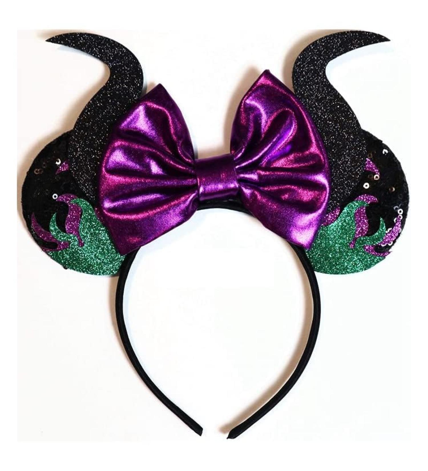Mouse Deluxe Ears Headband Maleficent Halloween Headband For Halloween Cosplay Party Favor (2) - Buy Online on GoSupps.com