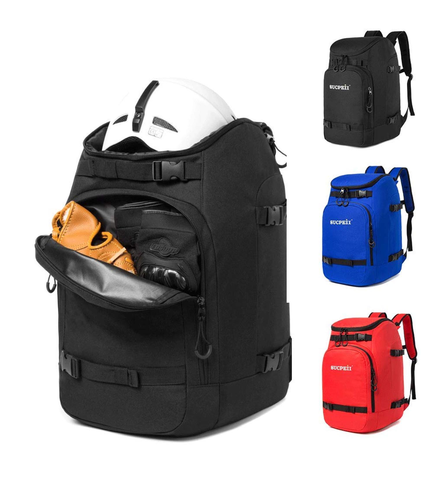 Ski Boot Bag 50L Waterproof Travel Backpack for Ski Gear & Accessories | Black | Men, Women, Youth - Buy Online on GoSupps.com