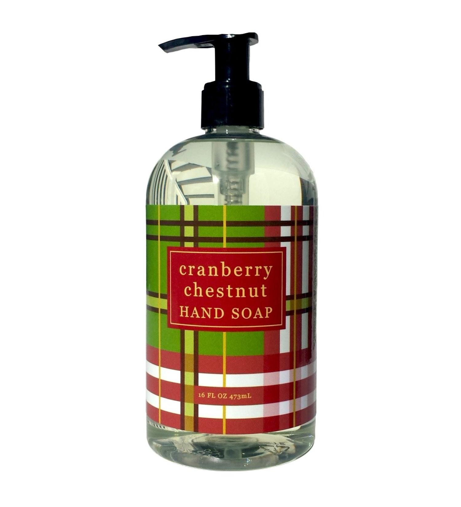 Greenwich Bay CRANBERRY CHESTNUT Hand Soap with Shea Butter Cranberry and Chestnut Oil 16oz