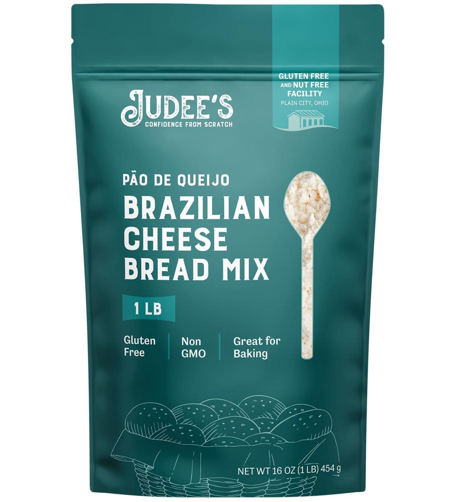 Judee's Brazilian Cheese Bread Mix 1 lb - Non-GMO, Gluten-Free, Nut-Free - Just Add Water for Freshly Baked Goodness - Perfect for Preparing in Advance (1 Pound, Pack of 1) - Buy Online on GoSupps.com