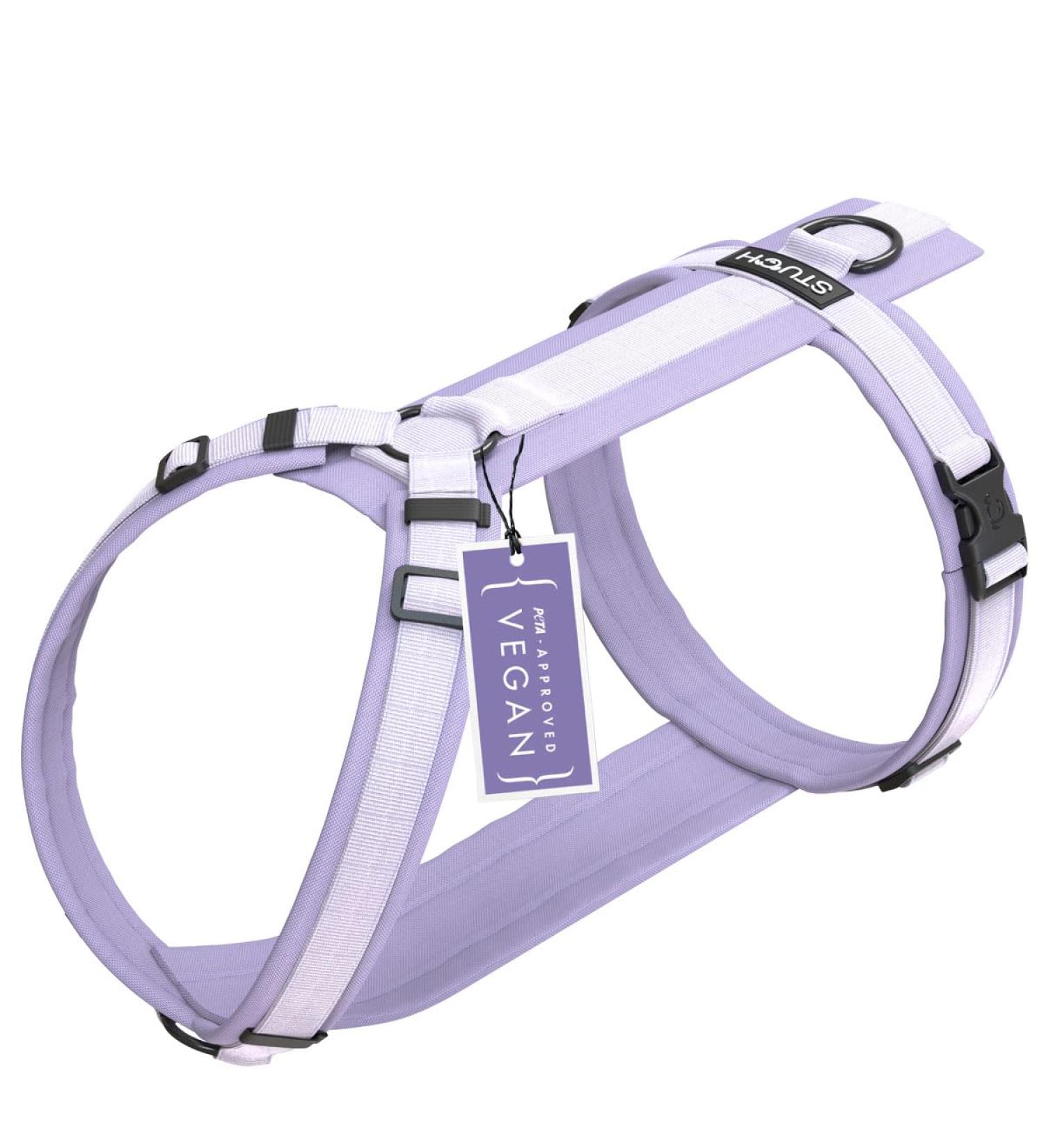 STUCH Dog Harness - Adjustable Padded Nylon for Small Medium & Large Dogs - Lilac (Size L) - Ideal for All Breeds - Buy Online on GoSupps.com