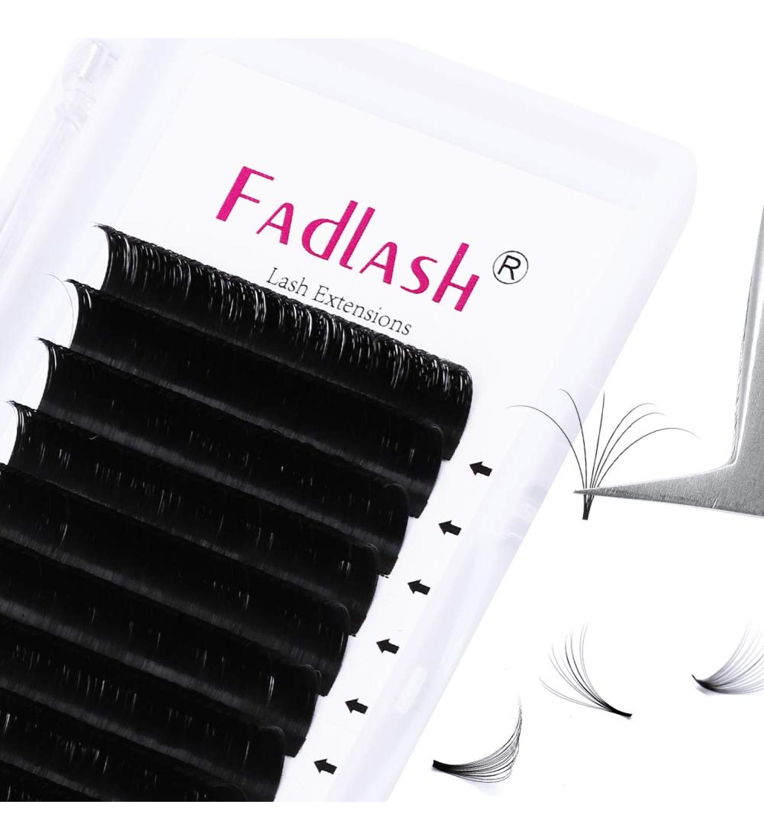 Fadlash Easy Fan Lashes D Curl 0.05 13mm - Natural Look Self Fanning Russian Eyelash Extensions - Buy Online on GoSupps.com