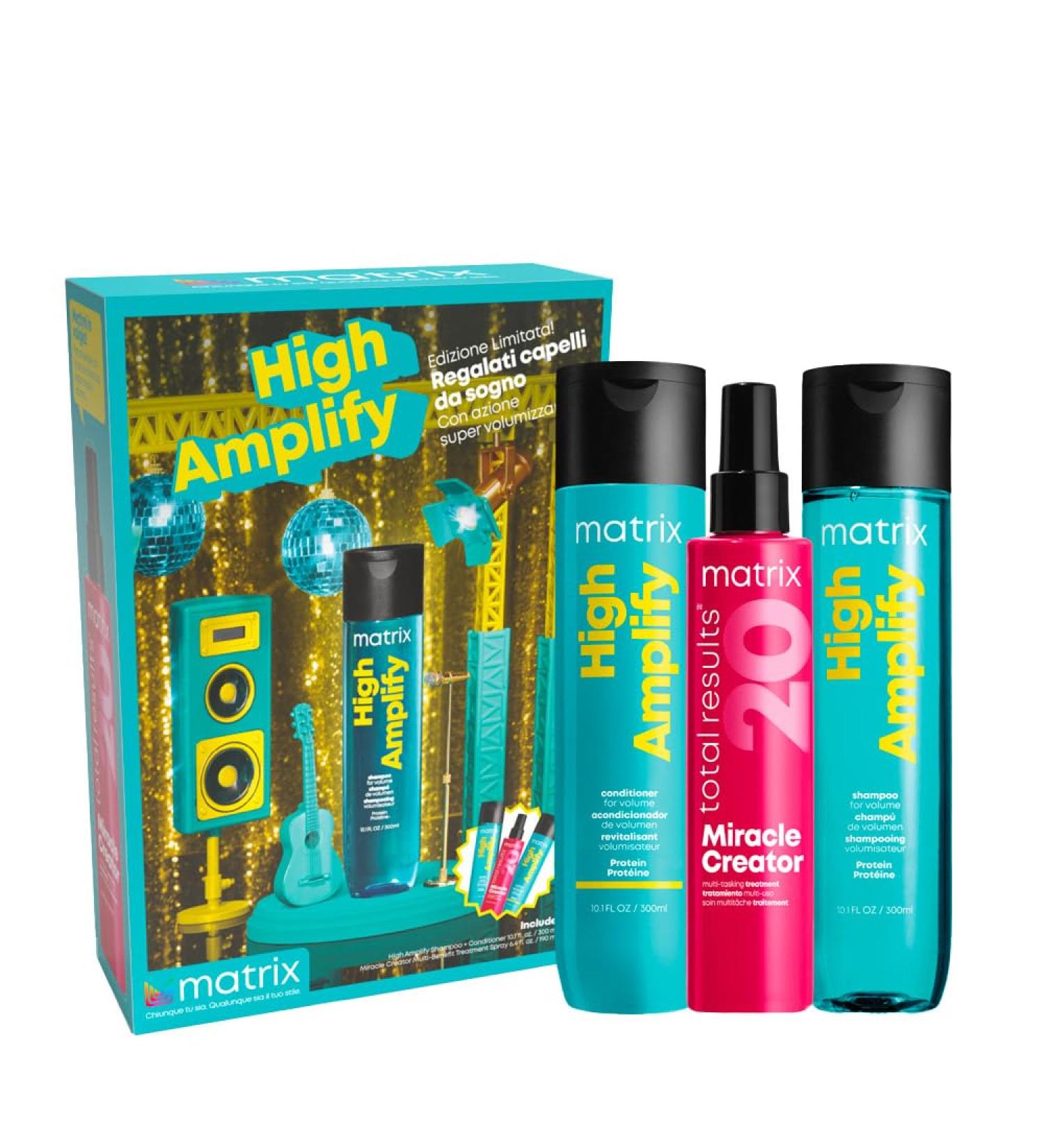 Matrix Christmas Box High Amplify + Miracle Creator for Fine Hair