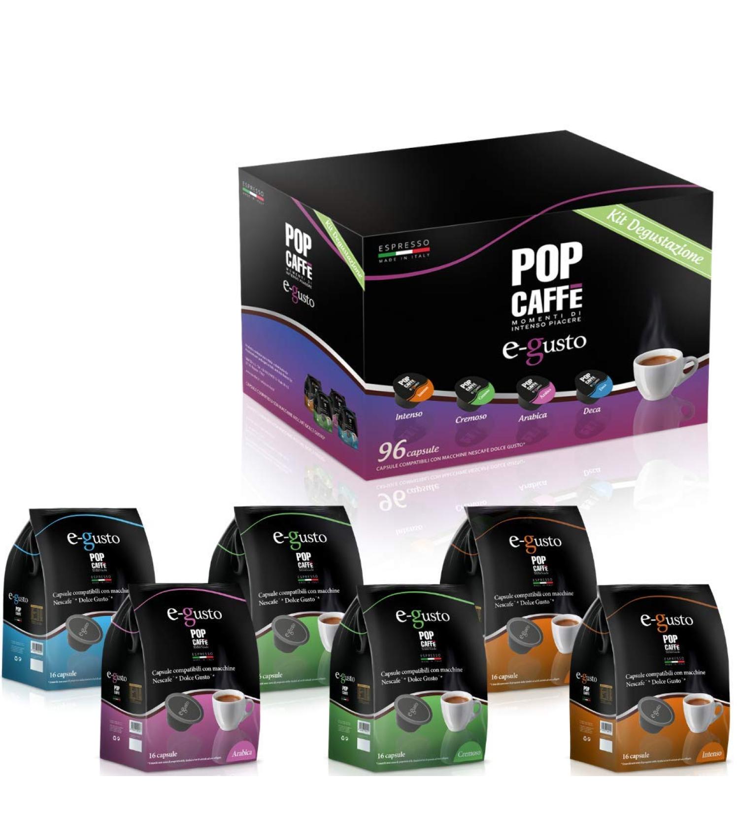 SIMFED Caffee Pop Nescafe Dolce Gusto compatible intensive creamy Arabic deaddined 96 capsules - Buy Online on GoSupps.com