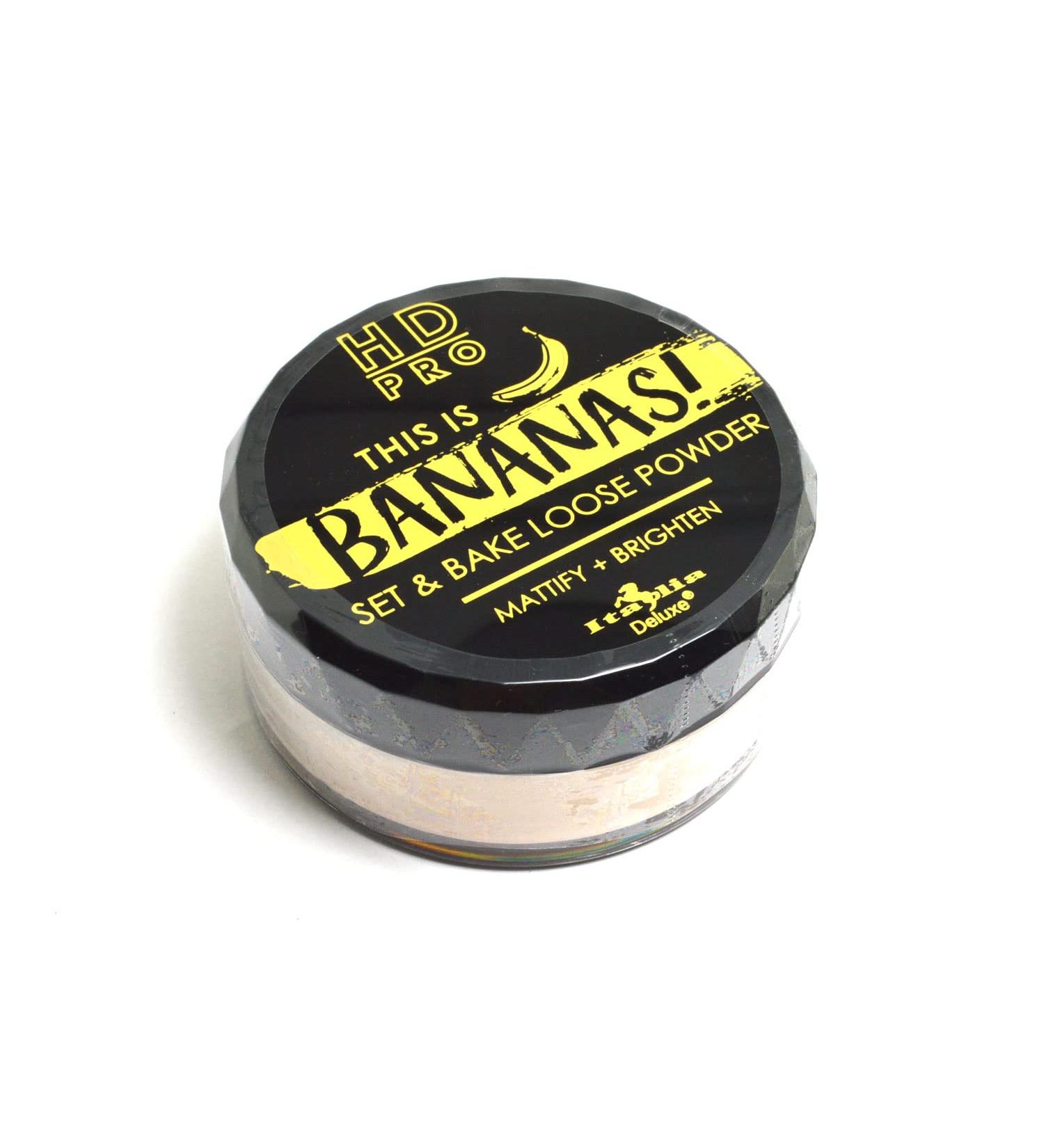 Italia-Deluxe 1 HD Pro Bananas Setting Powder - Loose Powder to Mattify & Brighten | Free Zipper Bag | International Shipping Available - Buy Online on GoSupps.com