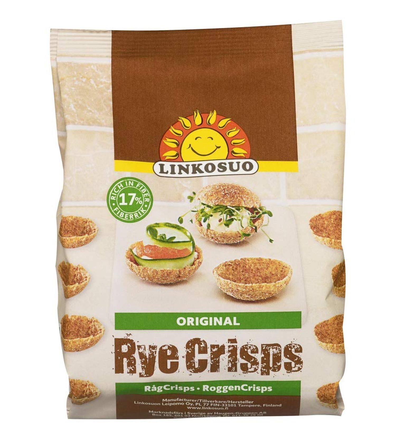 Linkosuo Pack of 10 rye crisps 150g