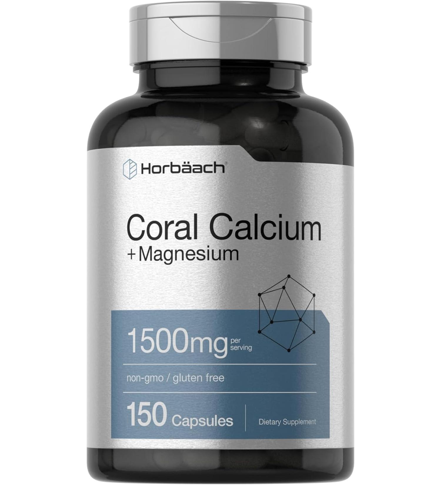 HorbÃ¤ach Coral Calcium 1500mg - 150 Capsules - Buy Online on GoSupps.com
