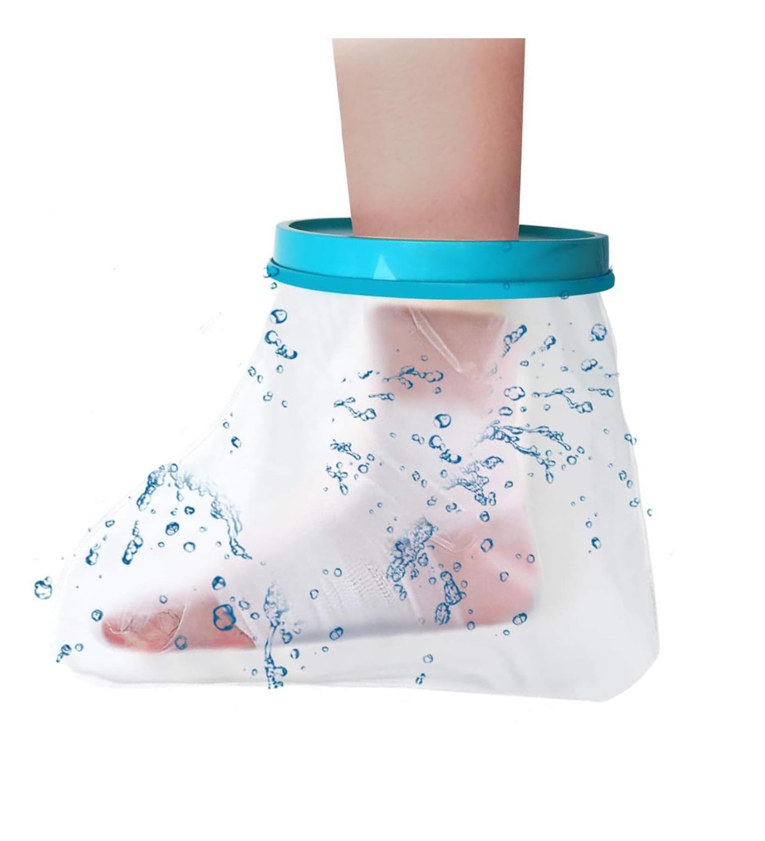 NUDFSY Waterproof Leg Cover for Shower - Reusable Foot Protector for Ankle Injuries - Buy Online on GoSupps.com