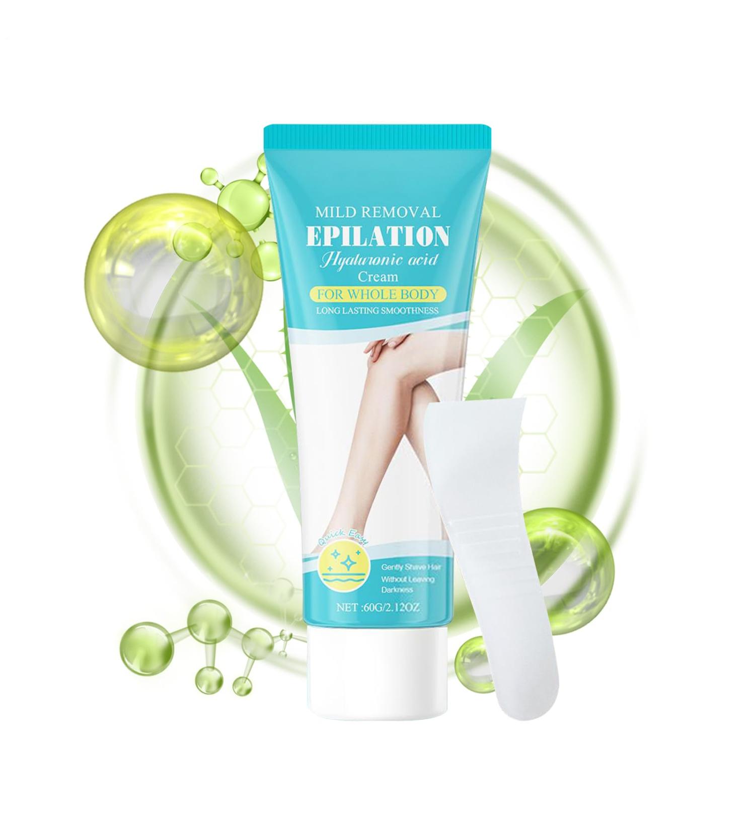 Hair Removal Cream - Hair Removal for Sensitive Skin Instant Lightening Formula for Body Hair Removal Suitable for Face Legs and Intimate Areas - Buy Online on GoSupps.com