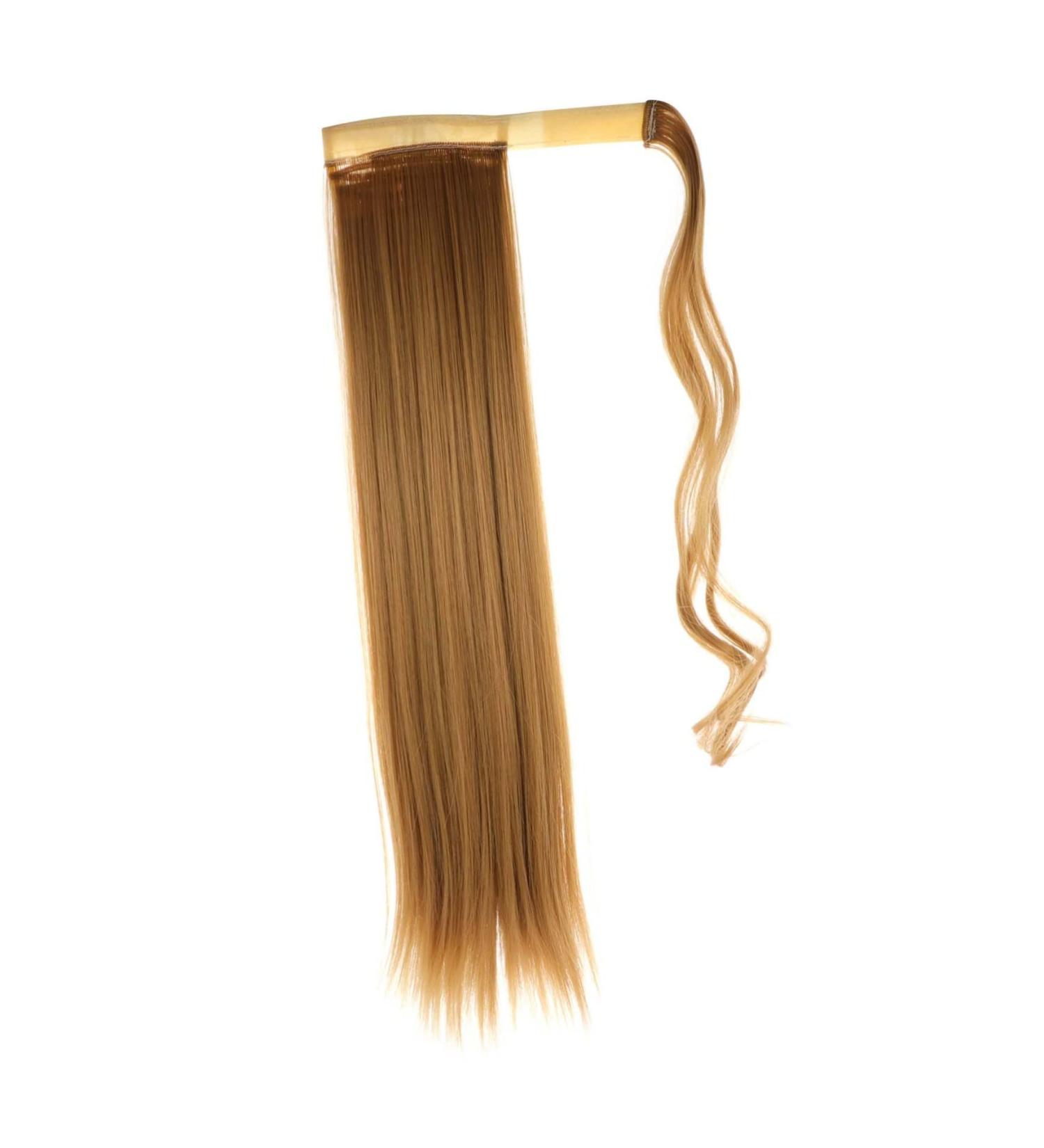 Beatifufu Curly Wig Ponytail Tails Hair Extensions Long Hair Extension Brown Wavy Hairpiece Hair Barrettes for Women Ponytail Hairpiece Hair Miss High Temperature Wire Real Hair Extend 60X12cm Picture 4 - Buy Online on GoSupps.com
