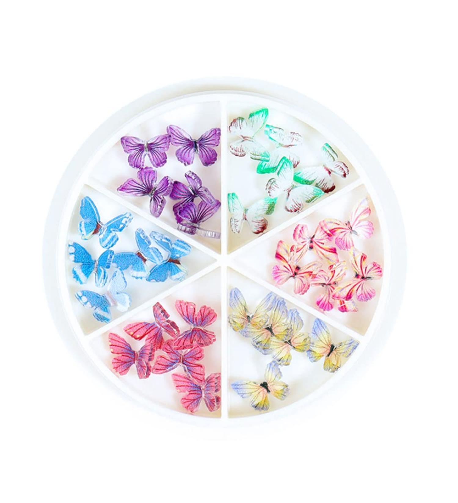 Nail Art Decorations 3D Colorful DIY Resin Jewelry Nail Art Rhinestones Decoration Nail Ornaments Diy Manicure Accessories 30PCS Style1 nail art decorations - Buy Online on GoSupps.com