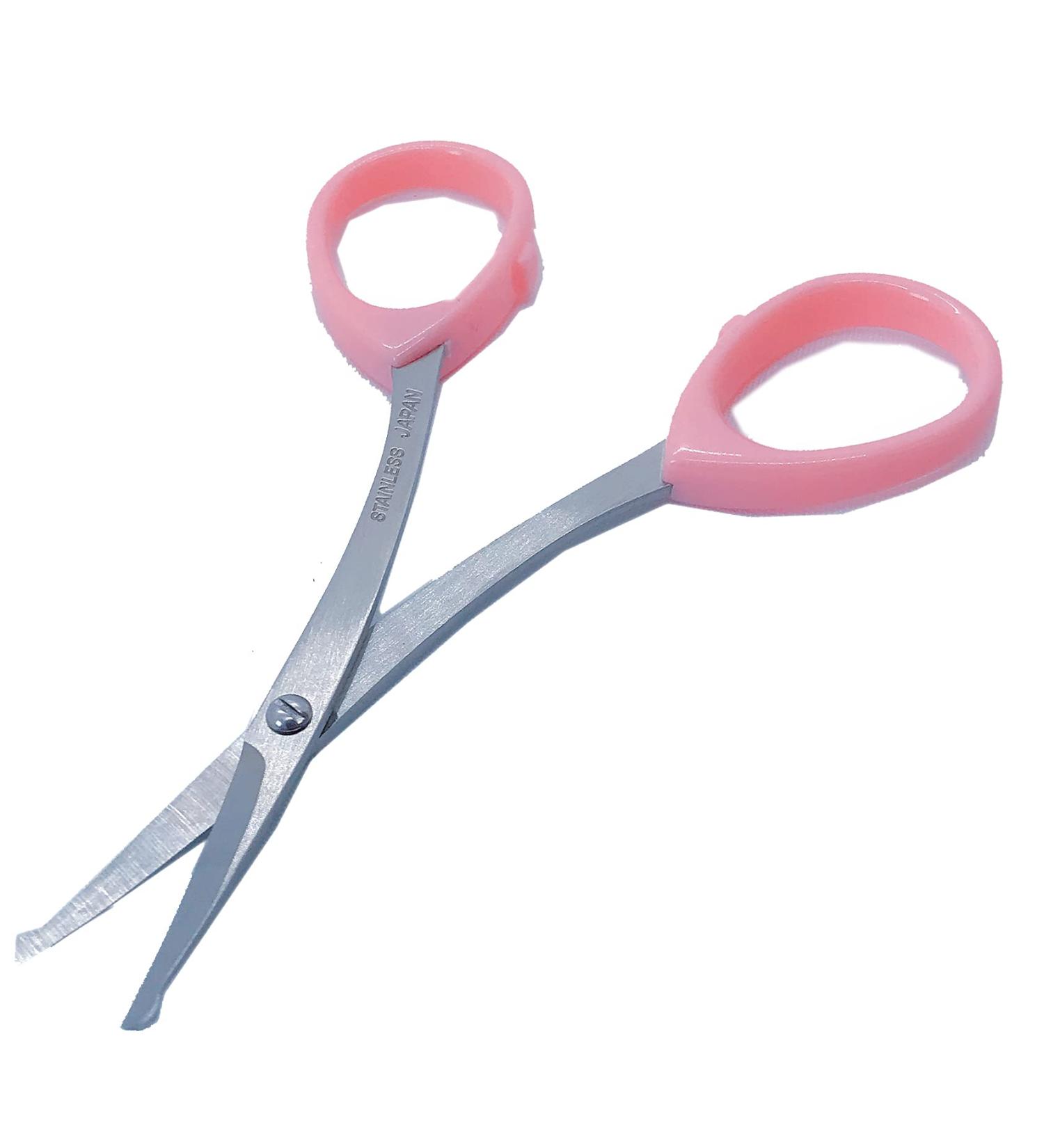 Kinugawa W-25 Scissors for Women - Sharp Nose Hair & Eyebrow Trimming Made in Japan Safety Round Blade Unwanted Hair Remover - Buy Online on GoSupps.com