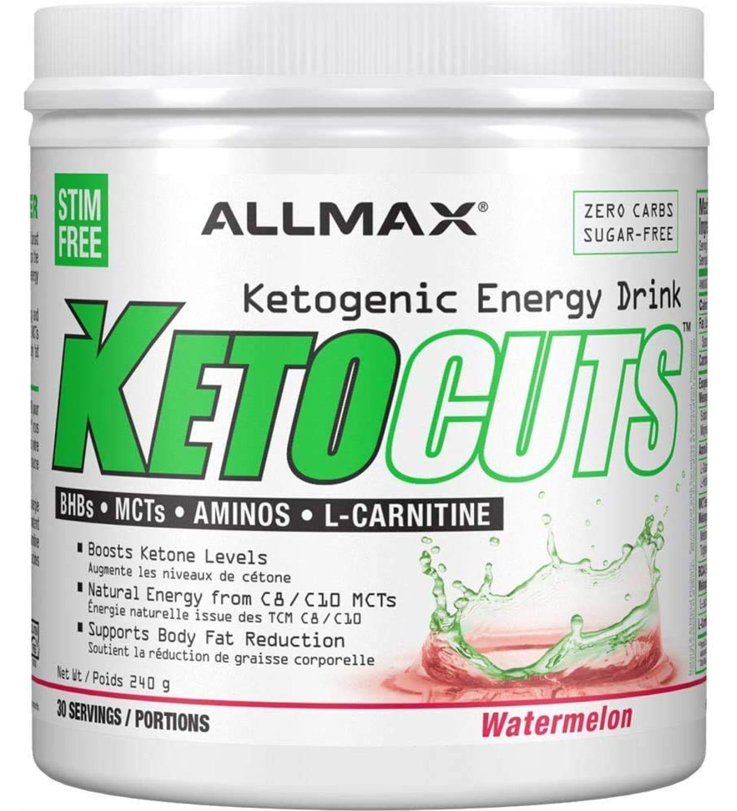 ALLMAX Nutrition - KETOCUTS - Ketogenic Energy Drink - Watermelon - 240 Gram - Buy Online on GoSupps.com