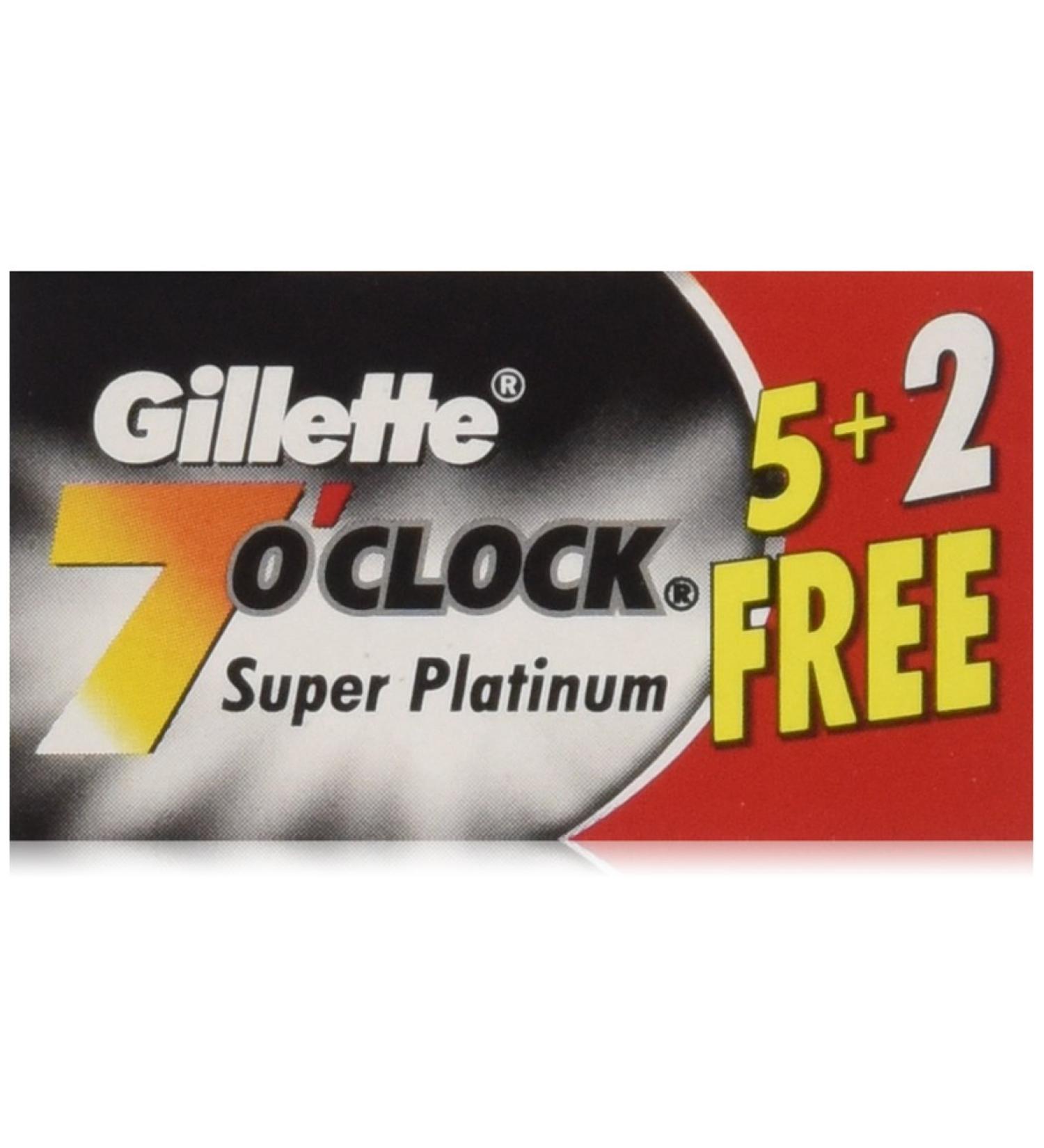84 7 O'clock Super Platinum Double Edge Safety Razor Blades - AKA 7'Oclock Black - Buy Online on GoSupps.com