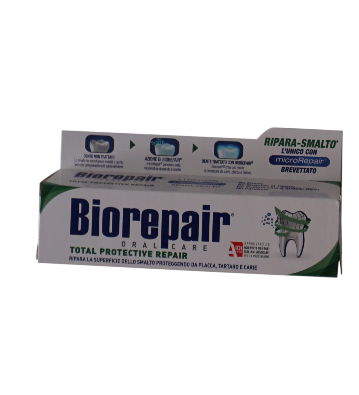 Biorepair Total Protective Repair Toothpaste 60ml - Strengthens Enamel & Repairs Sensitivity | Ships Internationally - Buy Online on GoSupps.com