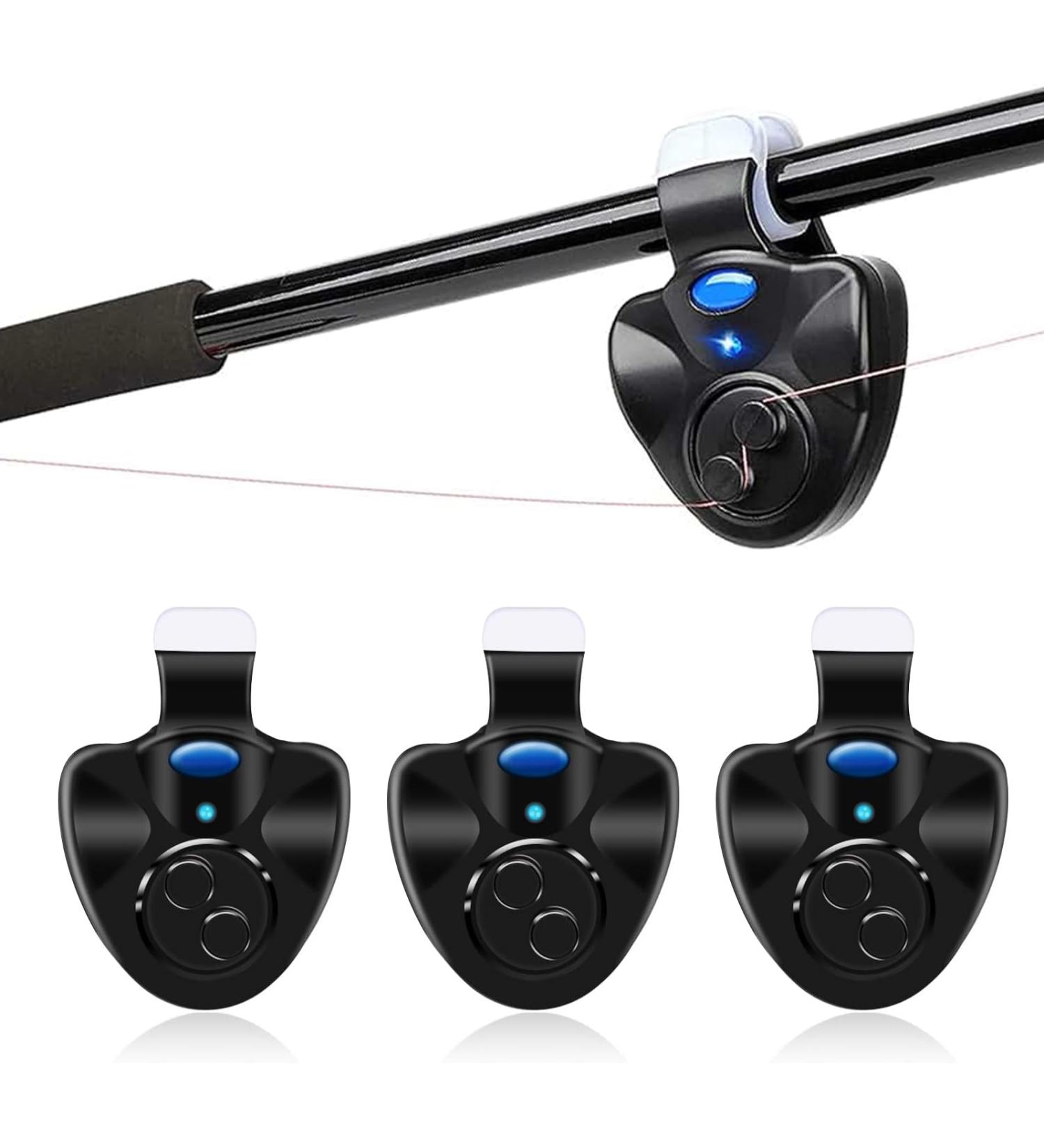 Electronic Bite Indicator Fishing Set - 3 Pieces | High-Performance Vibration & Fluorescent Pointer Accessories for Anglers - Buy Online on GoSupps.com