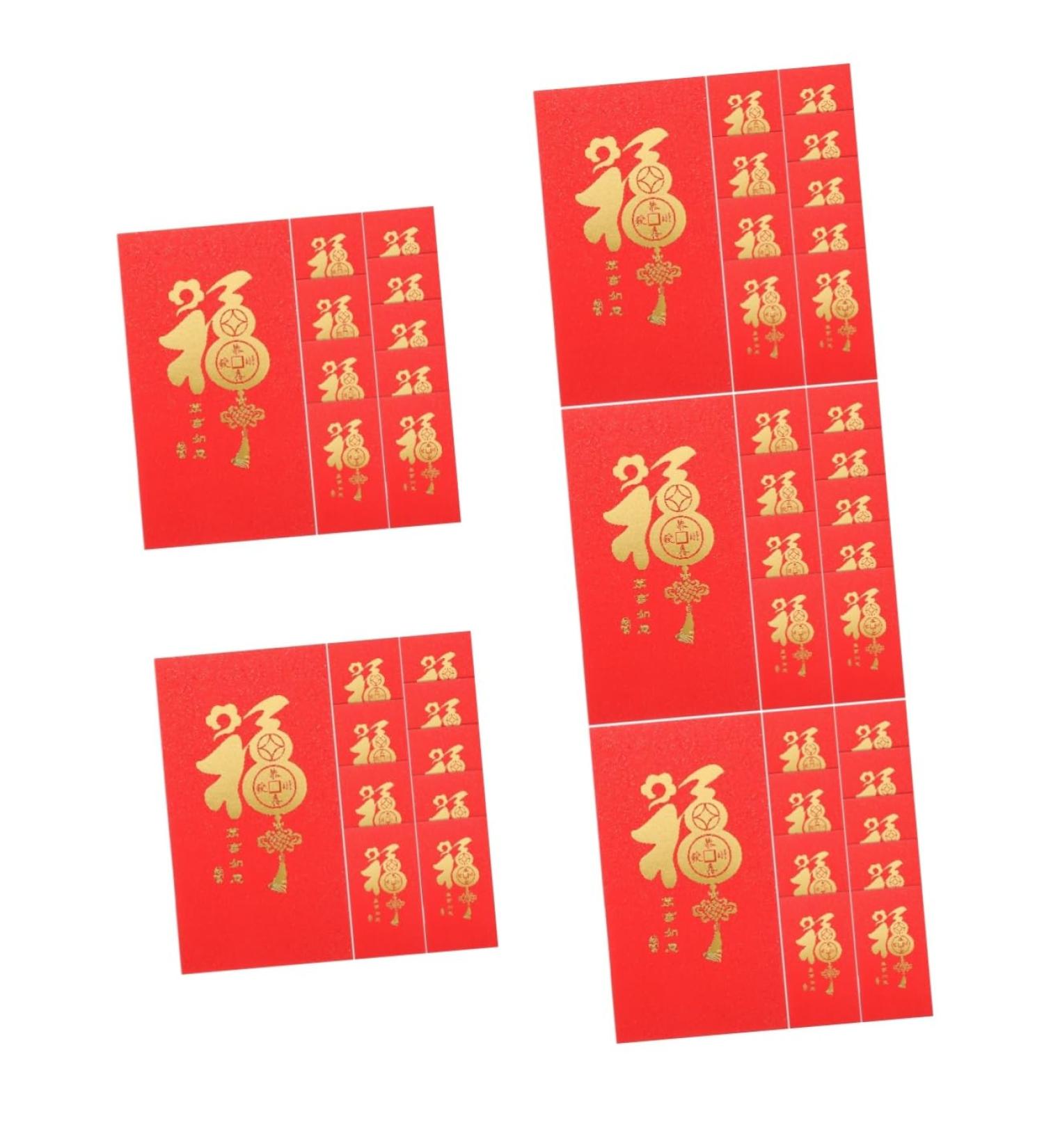 ABOOFAN 50 Pcs Large Holiday Red Envelope Pocketbook Red Gift Envelopes Rabbit Year Hong Bao New Year Red Packet Hongbao Red Packet Spring Festival Red Packet Paper China Chinese Zodiac - Buy Online on GoSupps.com