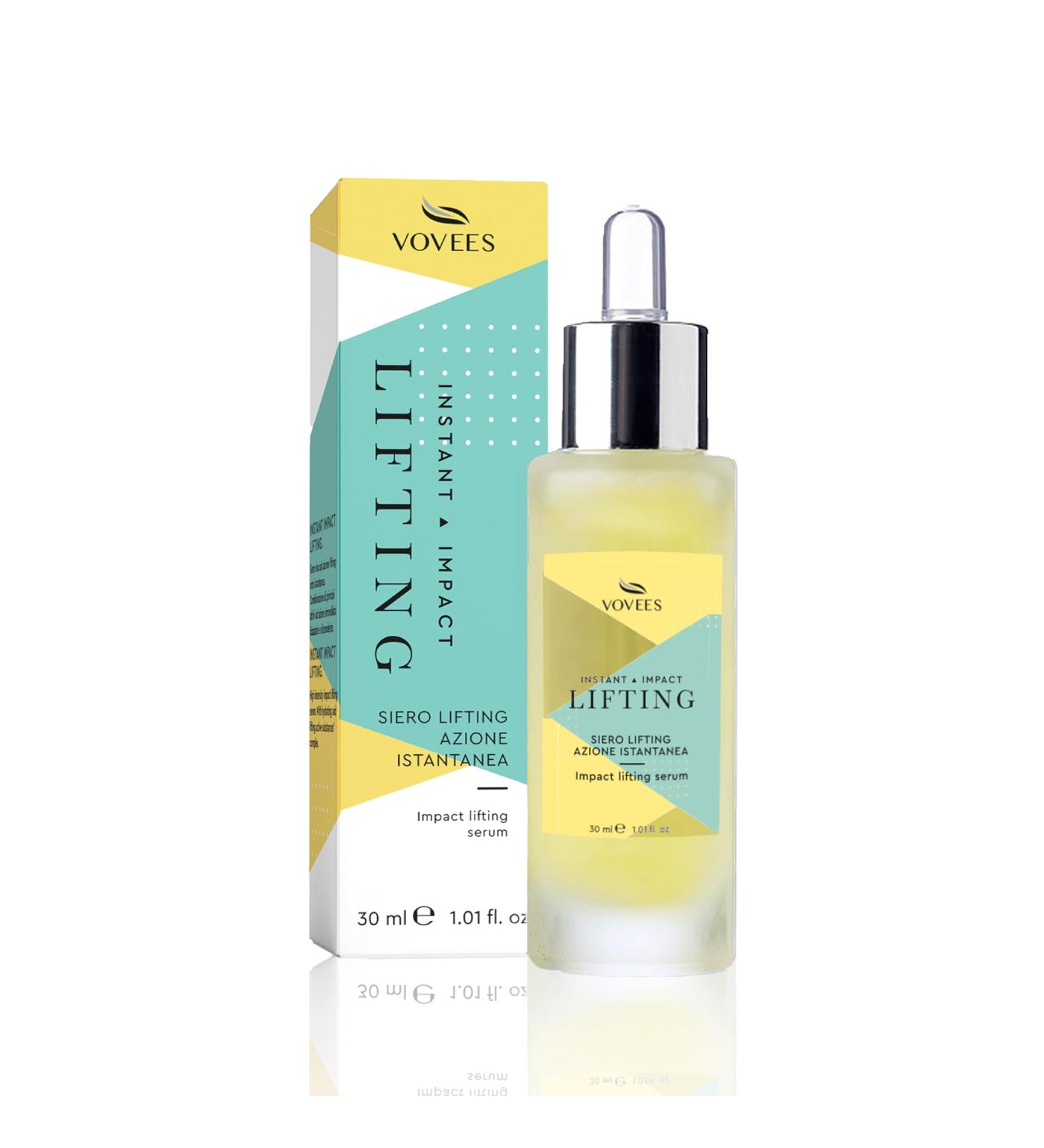 VOVEES - Instant Lifting Serum for Face and Eyes (30 ml) | Tightening Effect in 15 Min | Anti-Wrinkles and Dark Circles | Vegan Glass - Buy Online on GoSupps.com