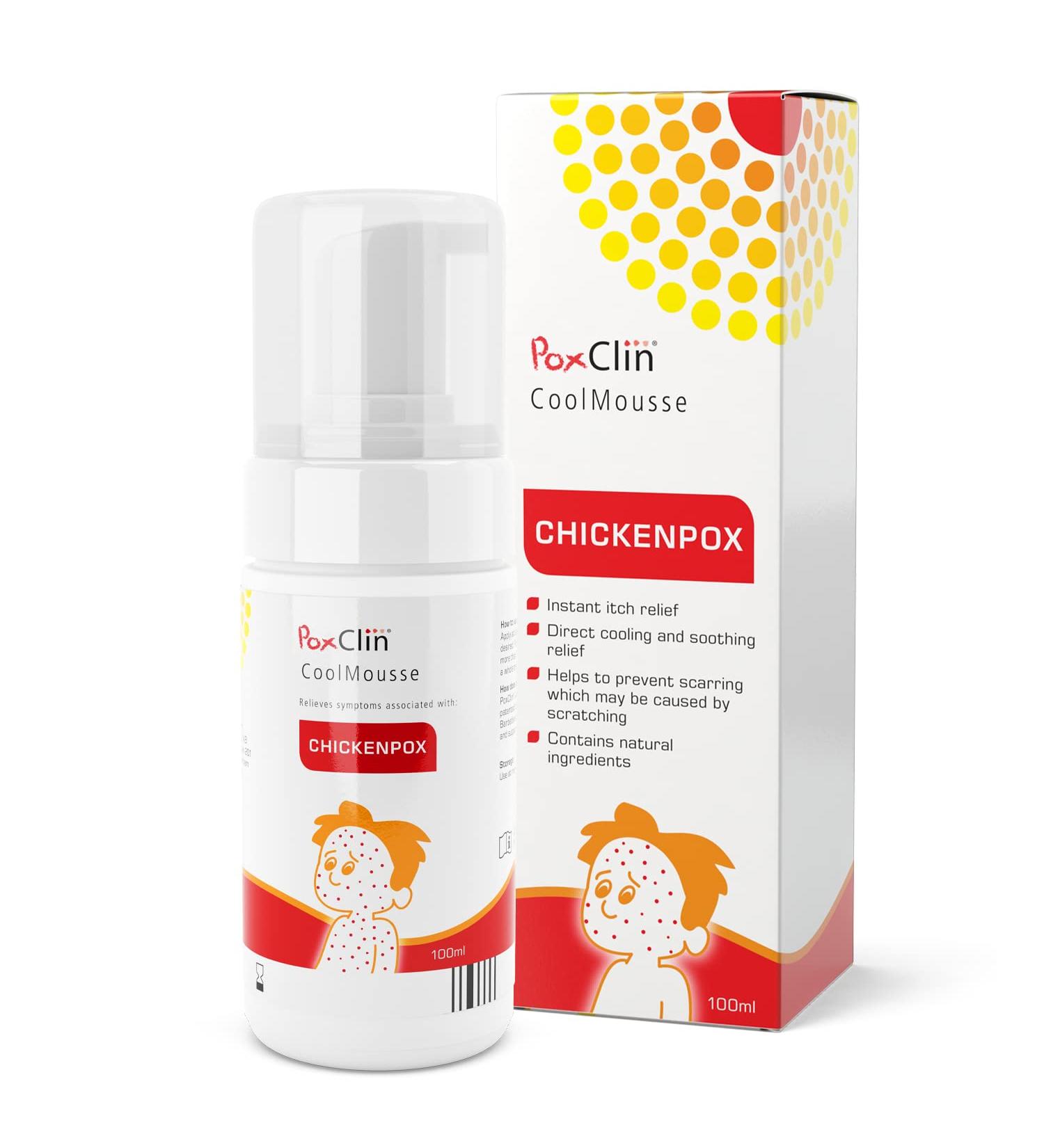 PoxClin CoolMousse 100ml | Natural Chickenpox Treatment for Children - Buy Online on GoSupps.com