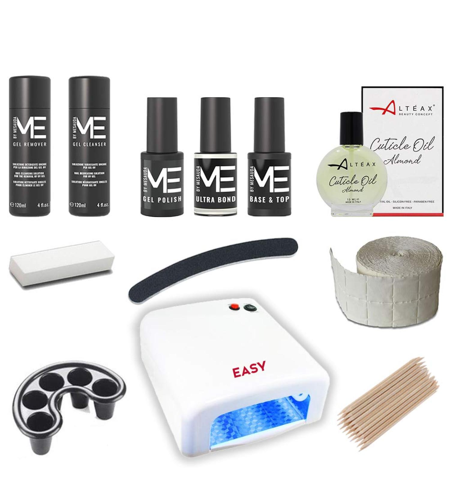 Mesauda Me Complete Set for Semi-Permanent Nails - UV 36W Ultrabond Free Altenax Nail Skin Oil & 5ml Nail Polish - Shop Internationally! - Buy Online on GoSupps.com