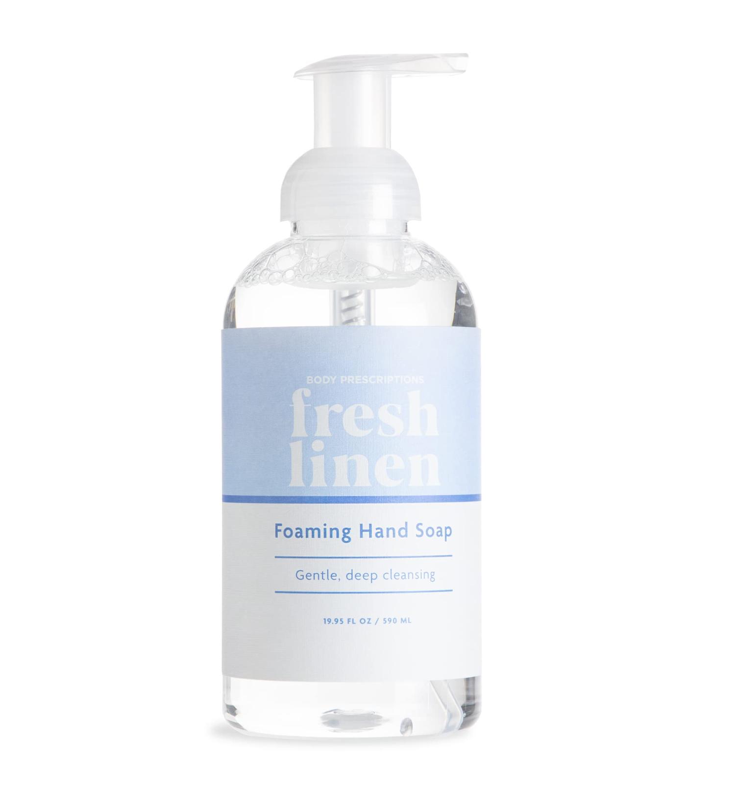 Body Prescriptions Fresh Linen Foaming Hand Soap - 590 ML for Gentle Deep Cleansing - Buy Online on GoSupps.com