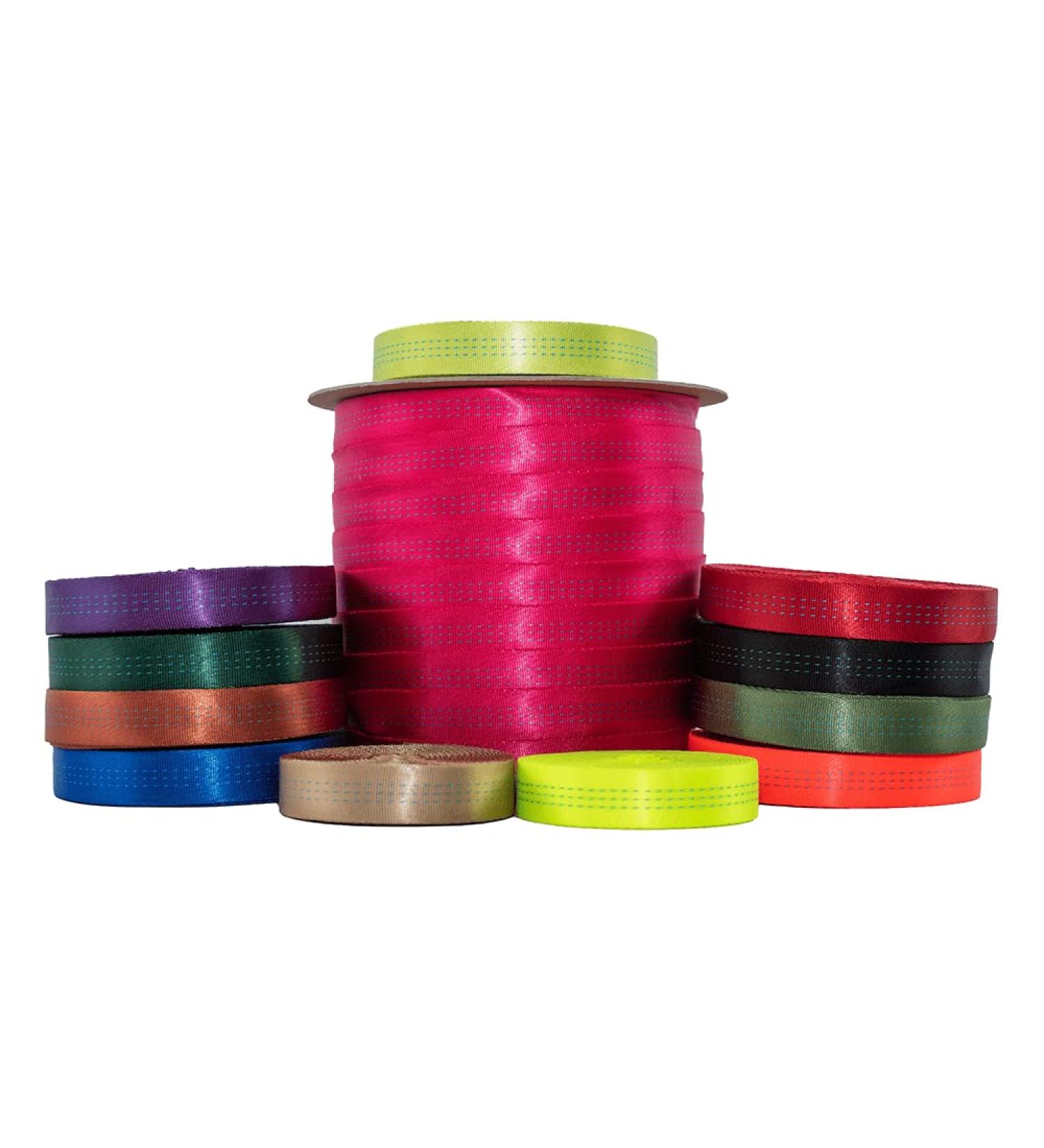 BlueWater 1 Tubular Climbing Webbing - Orange Nylon - Heavy Duty Strap for Climbing Gear - 1 x 5 Yards - Buy Online on GoSupps.com