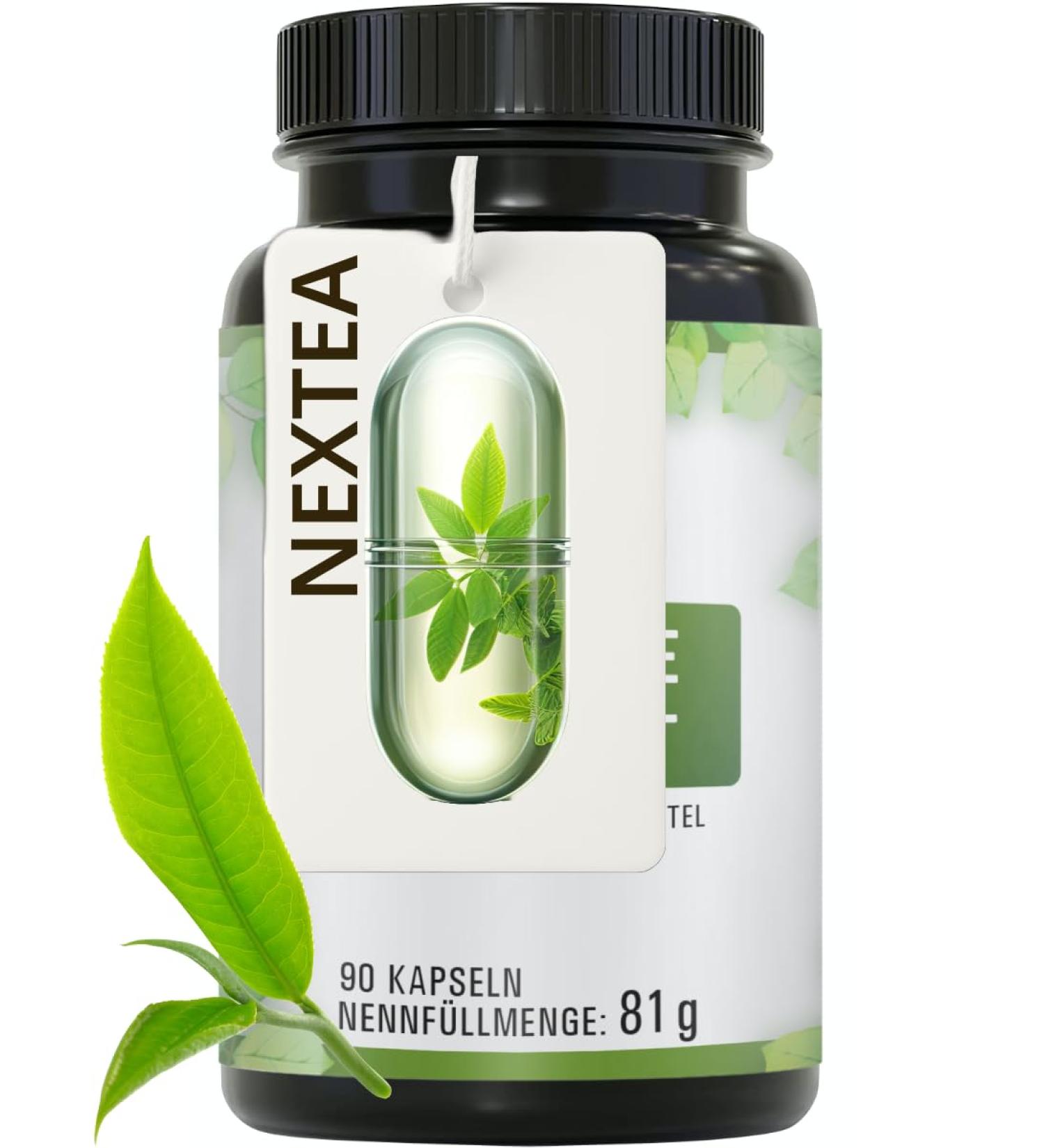 Nextea 2025 High Dose Green Tea Extract Capsules - 2259 mg Per Dose 339 mg EGCG 1125 mg Polyphenols 90 Capsules - Buy Internationally - Buy Online on GoSupps.com