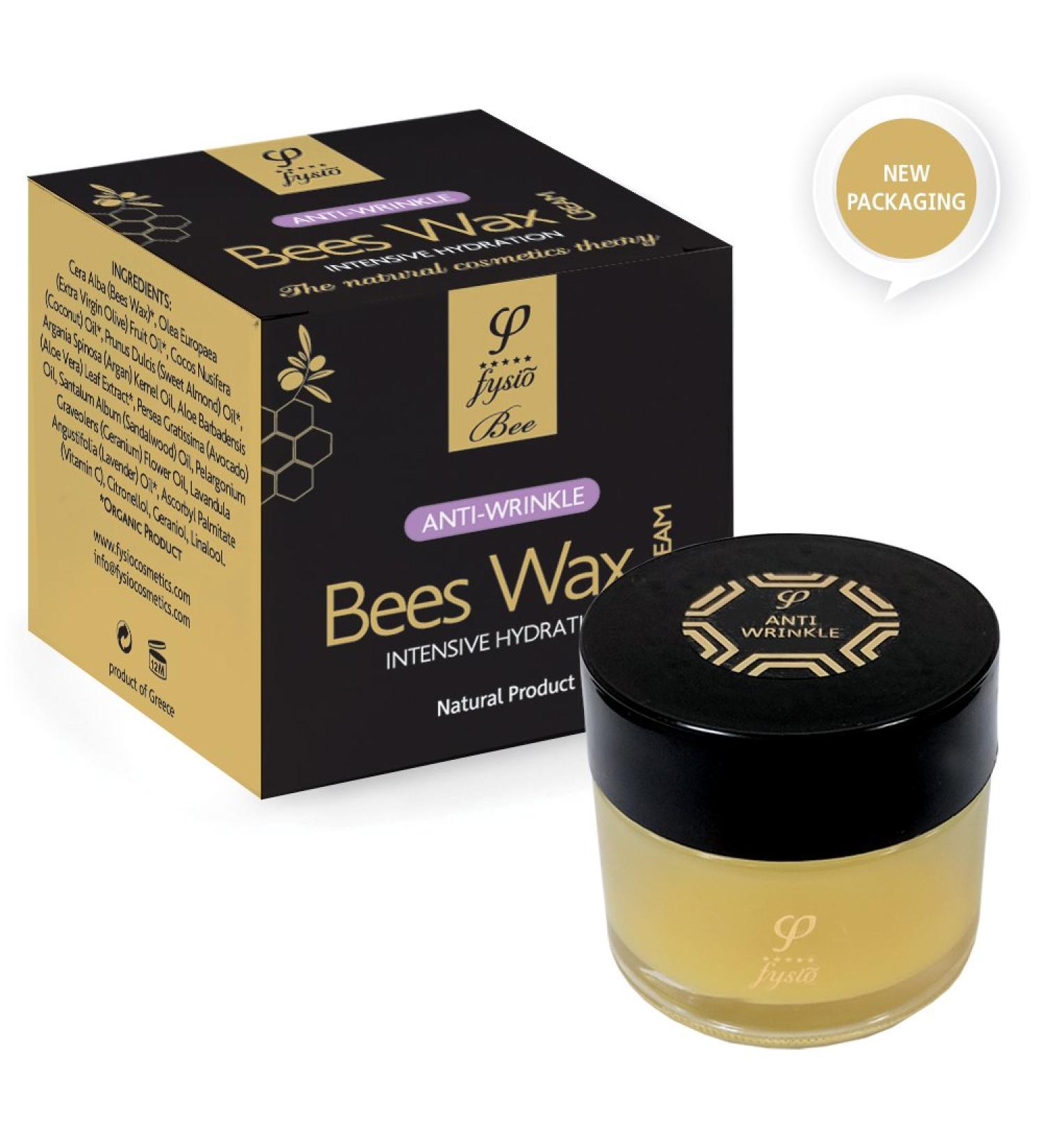 Fysio Bio Anti-Wrinkle Face Moisturizer | Anti Dark Circles Eye Cream Anti Aging | Made with Organic Beeswax Olive Oil and Essential Oils | Reduces Fine Lines | Treats Acne | 50ml - Buy Online on GoSupps.com